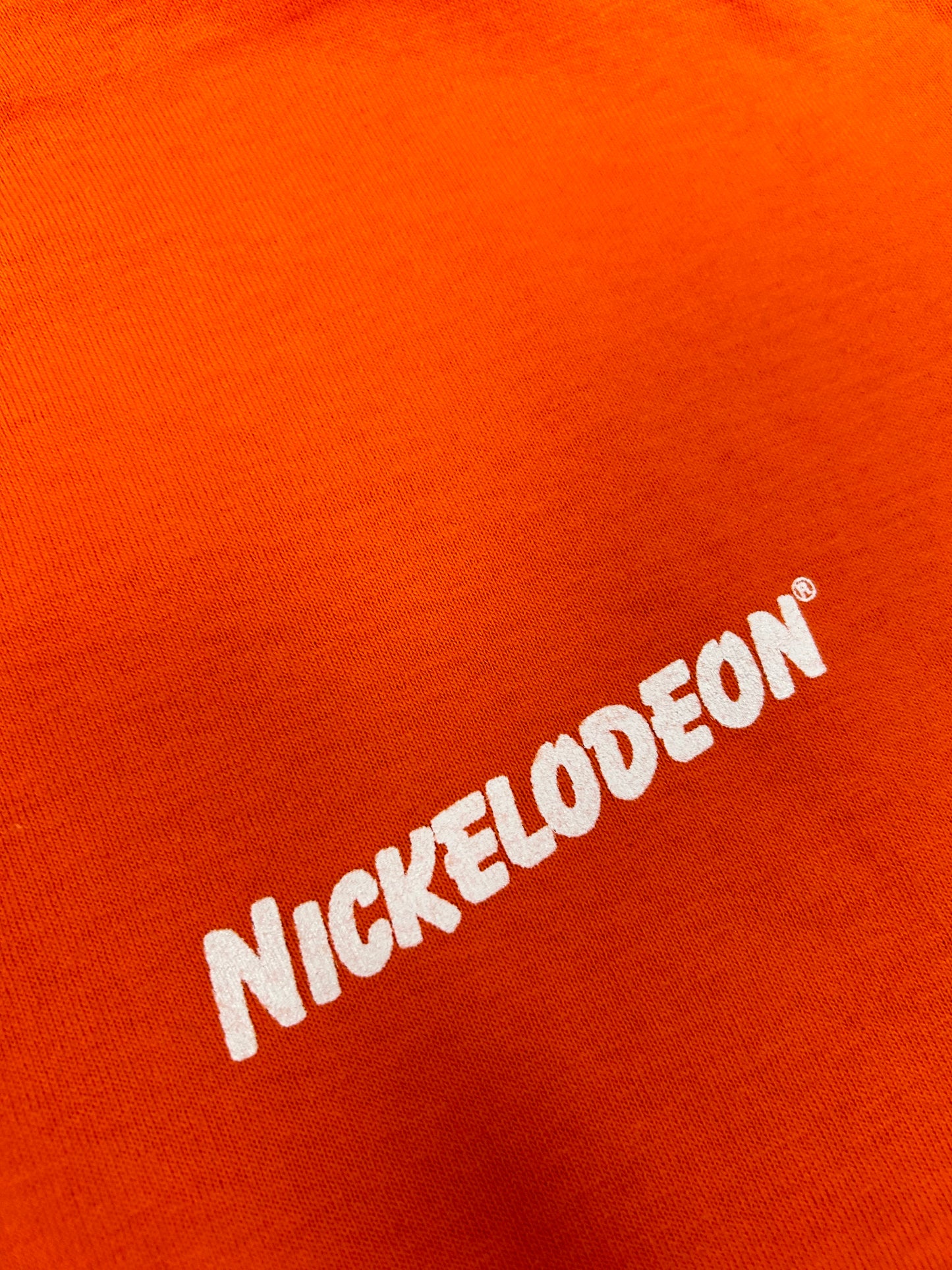 Vintage 90s Nickelodeon Orange TV Promo Tee XL 24.25x32 Inches