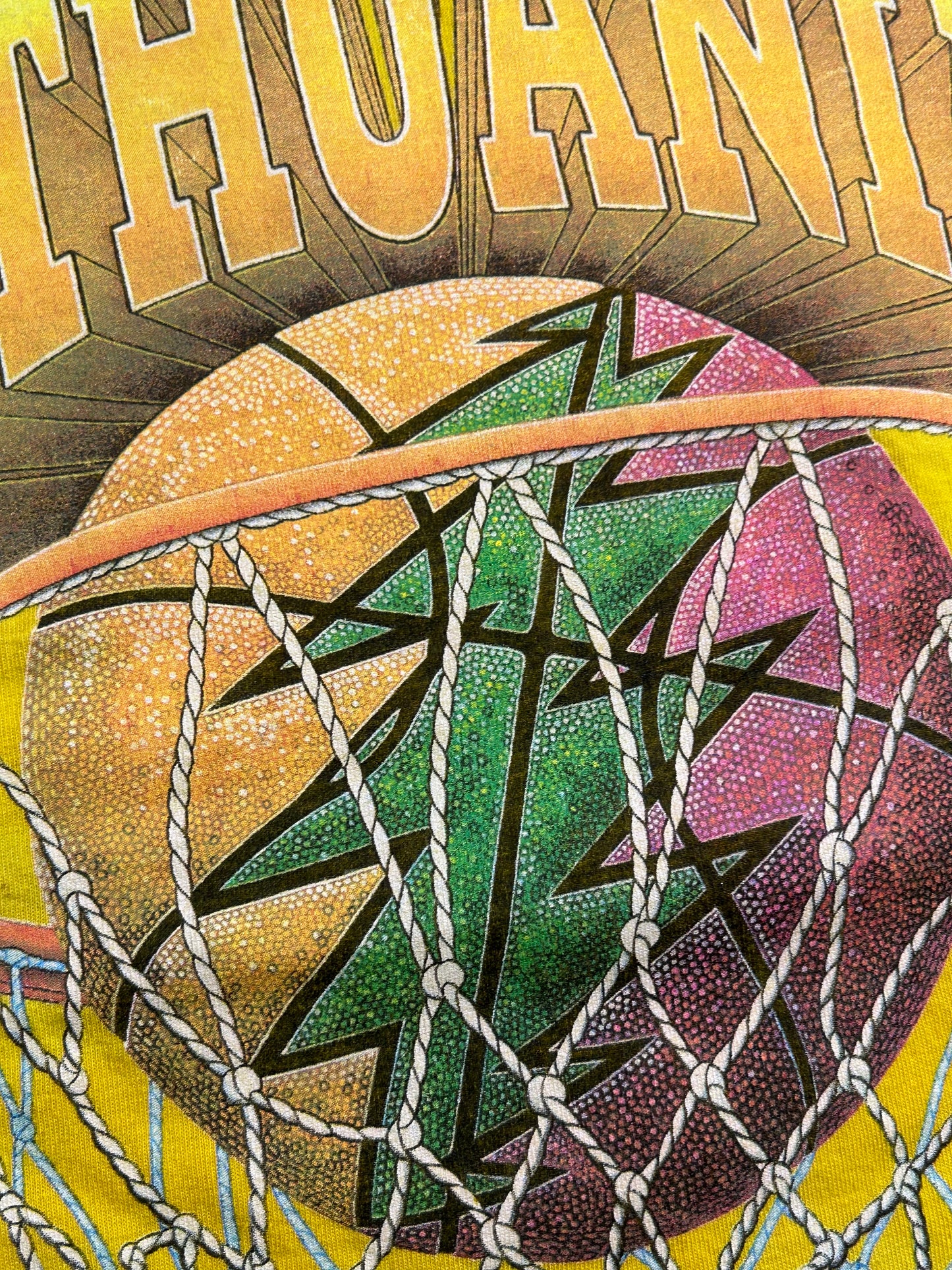 Vintage 1996 Grateful Dead Lithuania Basketball Team Tie Dye Tee USA Large 22.25x29.5 Inches