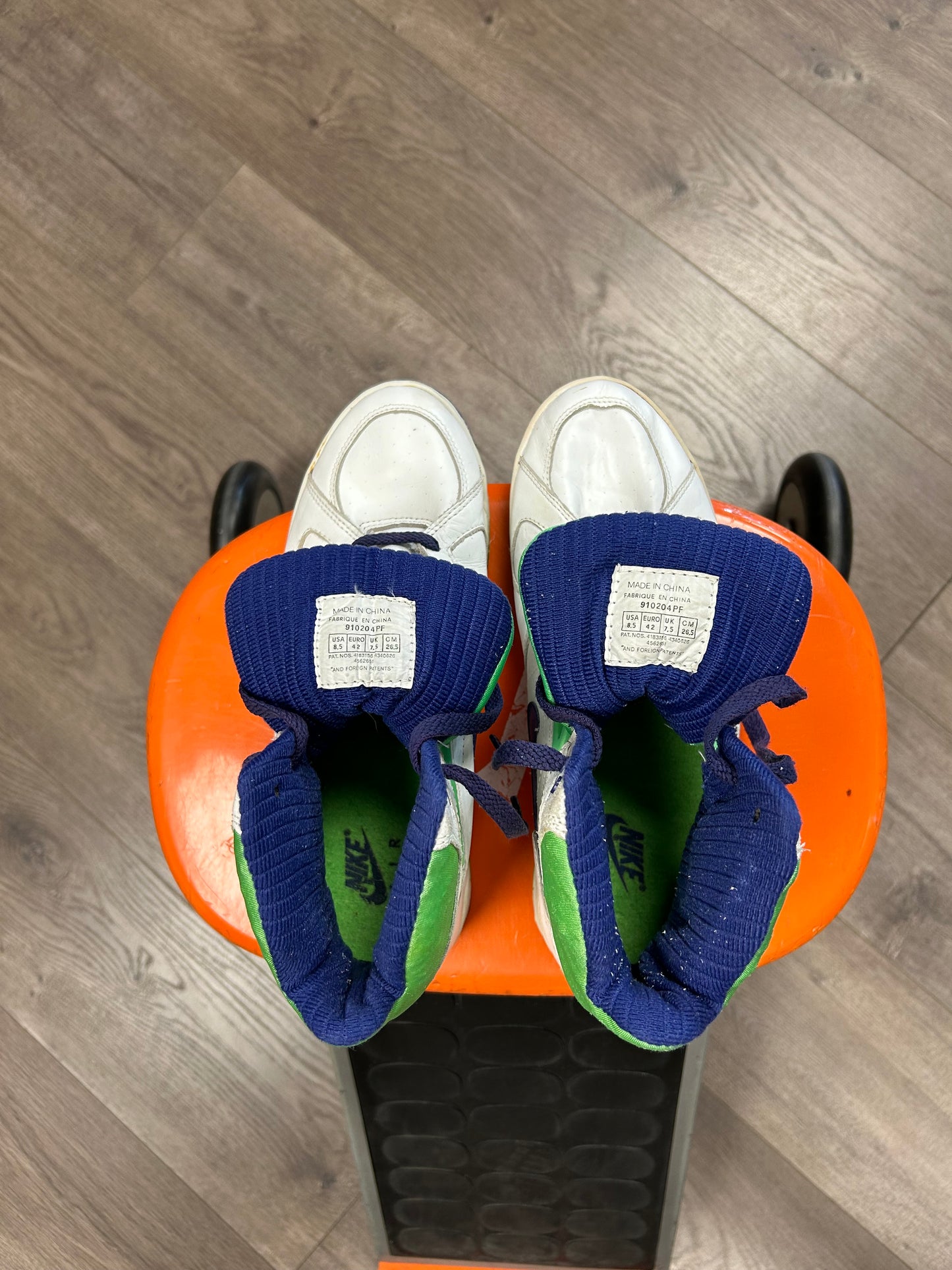 Vintage Nike Air Sabre Flight High 8.5 Basketball Sneaker 1991 As Is 910204 PF