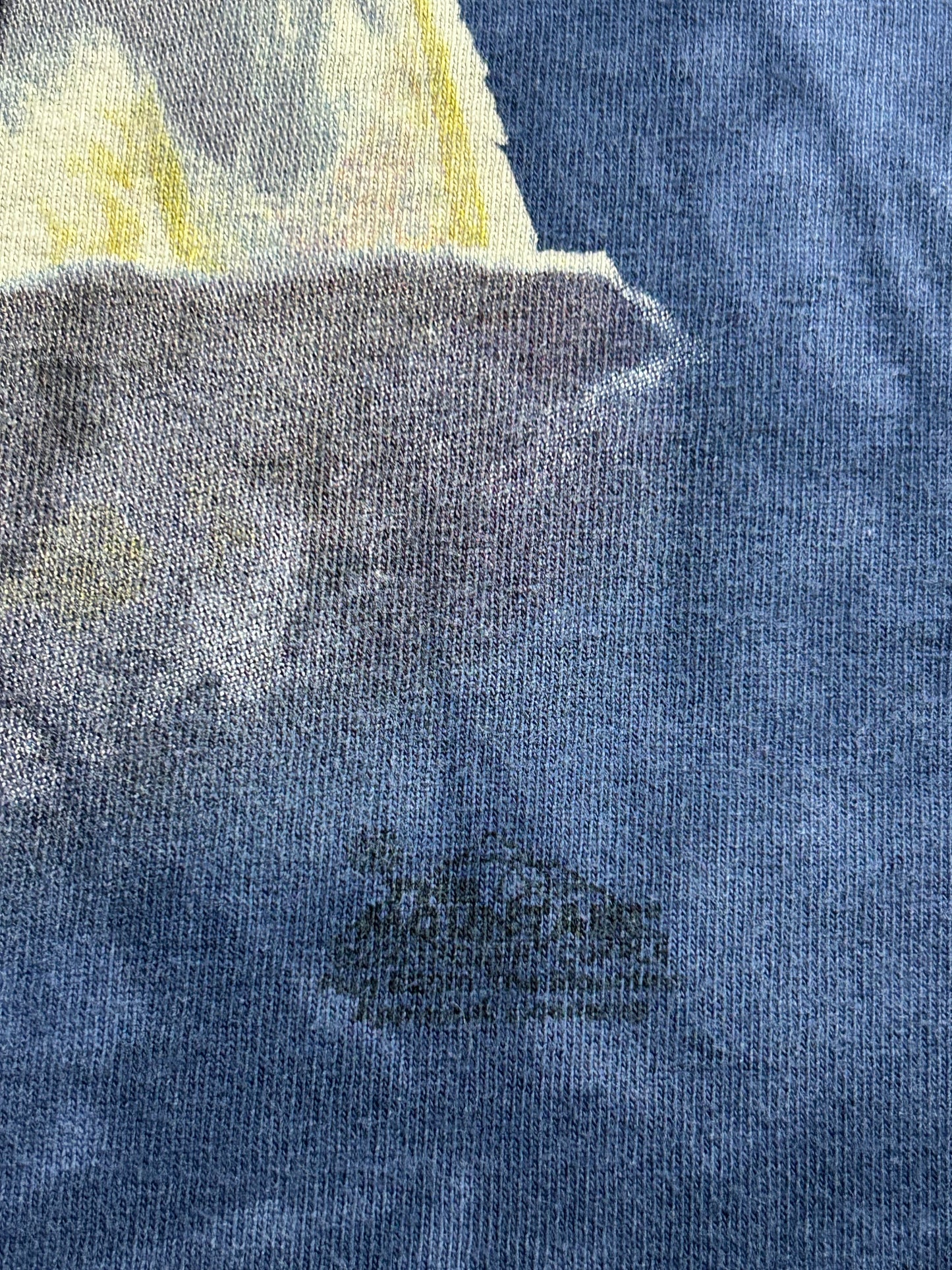 Vintage 2000s The Mountain American Eagle Blue Dye Tee XL 24.75x30 Inches