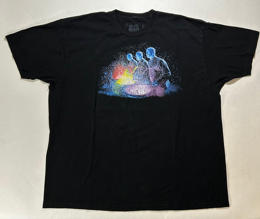 Blue Man Group Paint By No Numbers Boston Music Tour Tee 2XL 26x30 Inches