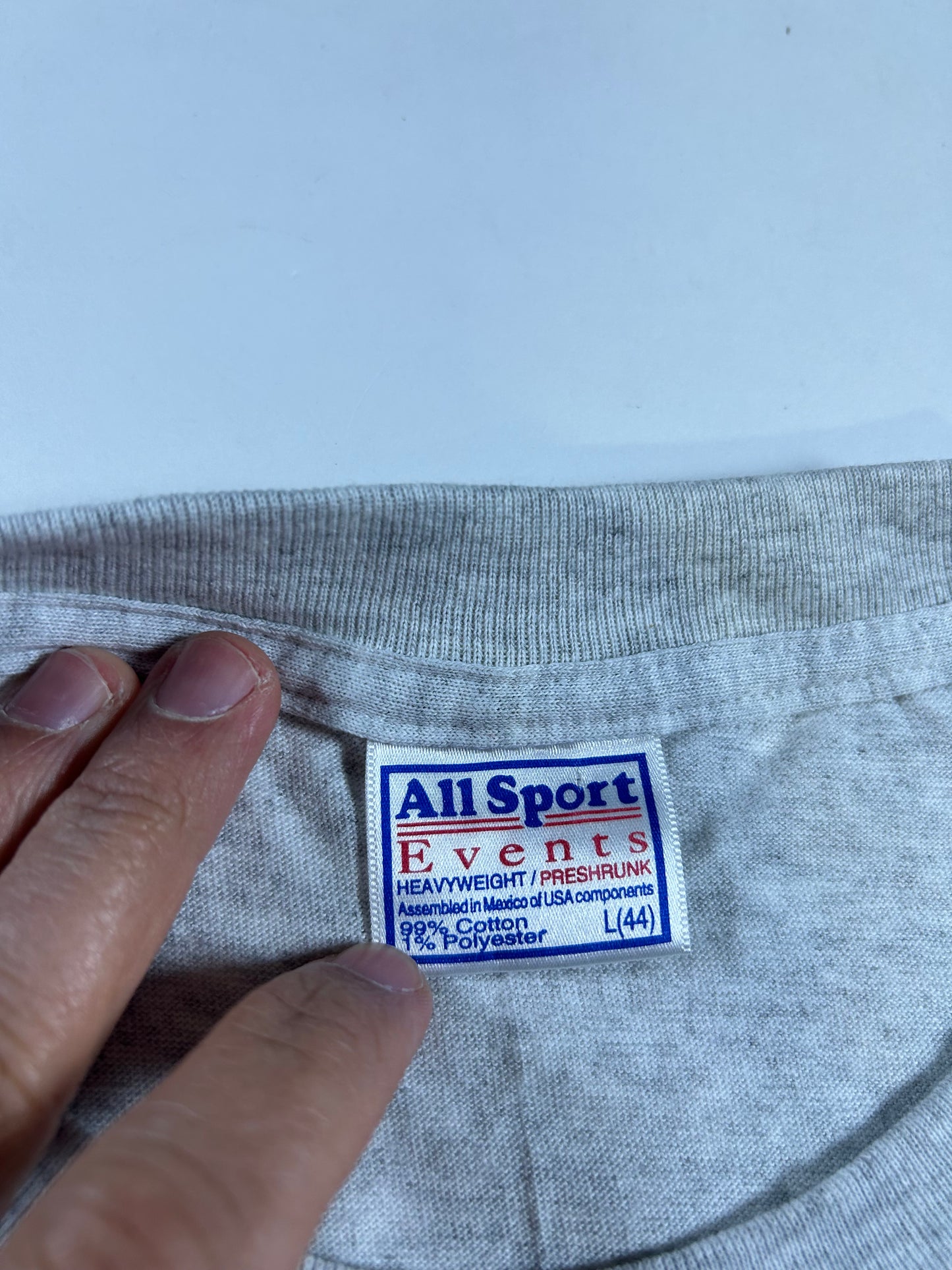 Vintage 90s Vans Logo Skate Brand Shirt Heather Gray Skateboarding Large 22.25x29.5 Inches