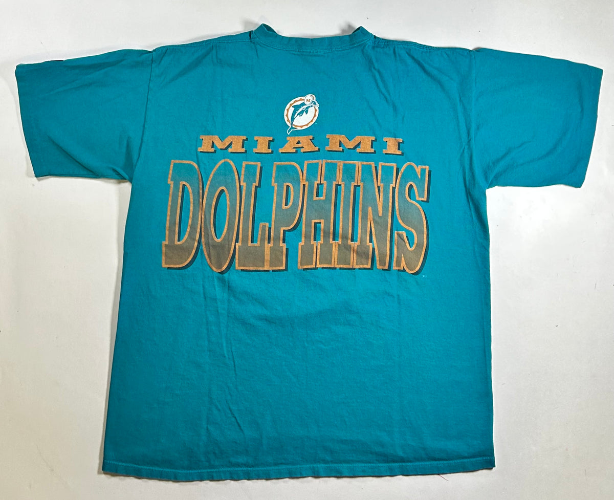 Vintage 1994 Miami Dolphins NFL Starter T-shirt XL 24.5x27.75/29.25 Inches 90s