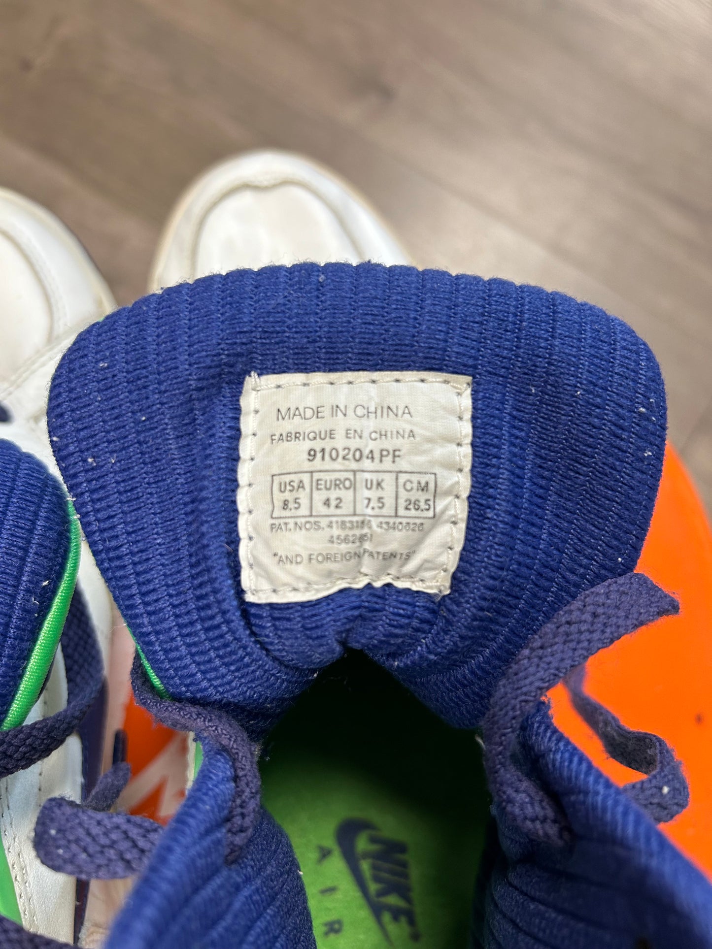 Vintage Nike Air Sabre Flight High 8.5 Basketball Sneaker 1991 As Is 910204 PF