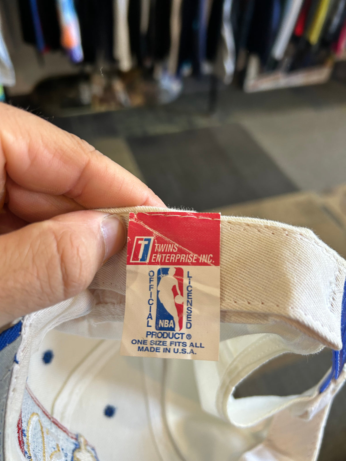 Vintage NBA 50 Year Anniversary SnapBack Hat 1996 50th Year Made In USA