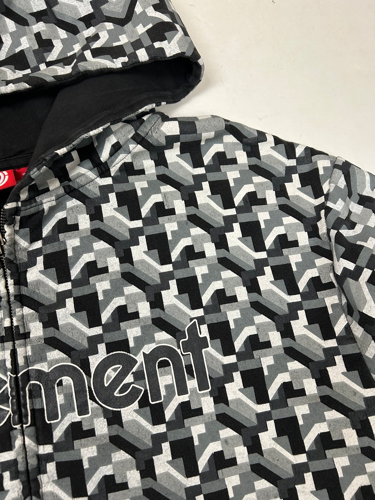 Vintage Element Skateboards Zip Hooded Sweatshirt Graphic Y2K XL 26x31.5 Inches Skate 2000s