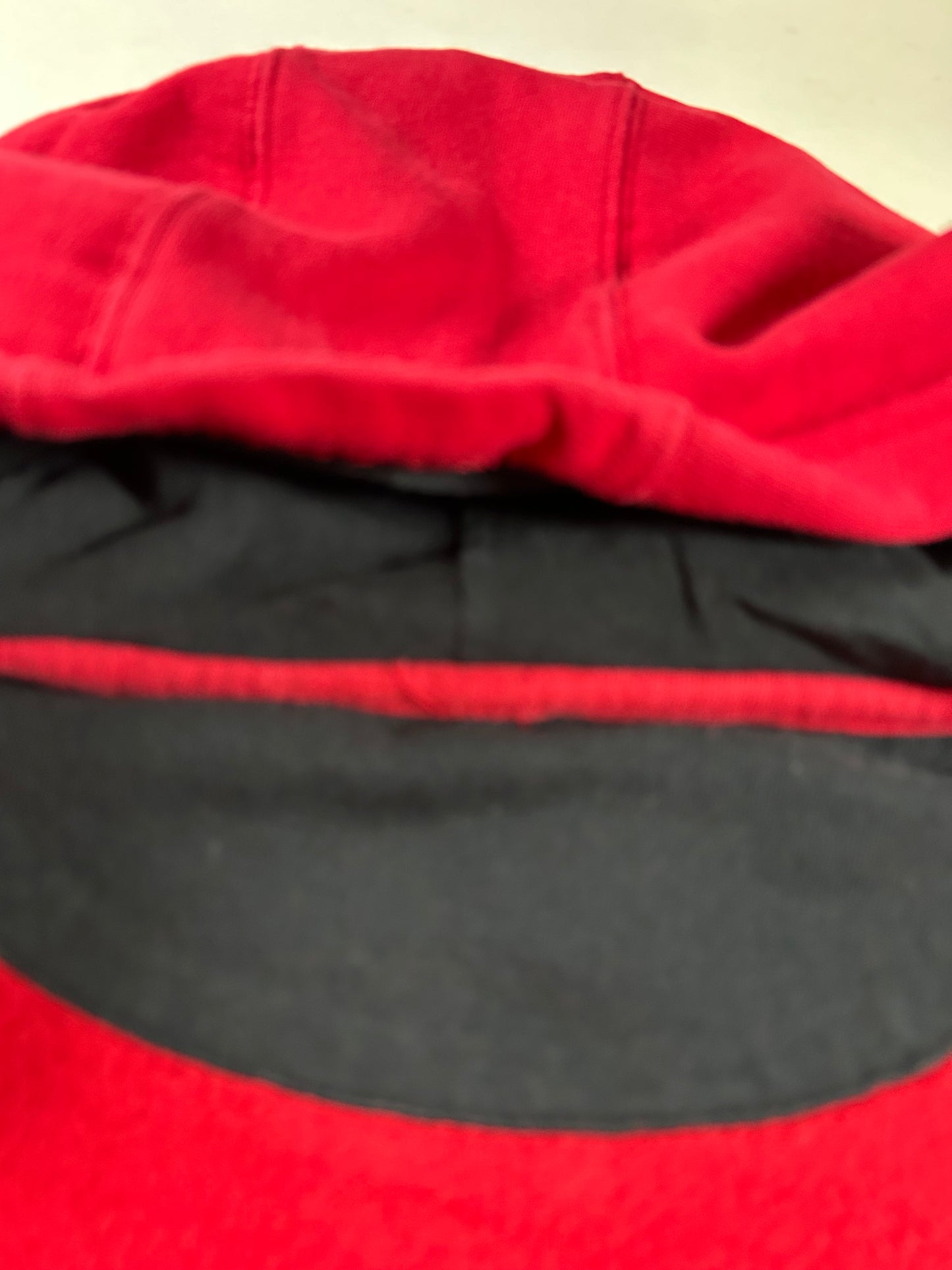 Vintage Eckō Unltd. Raw & Uncut Zip Hooded Sweatshirt Medium 22.75x27.5 Inches Red As Is