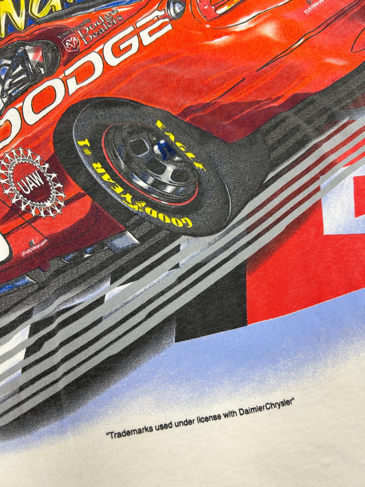 Vintage Chase Authentics NASCAR Dodge R/T Evernham #19 Dare To Be Different XL 25x29.5 Inches As Is