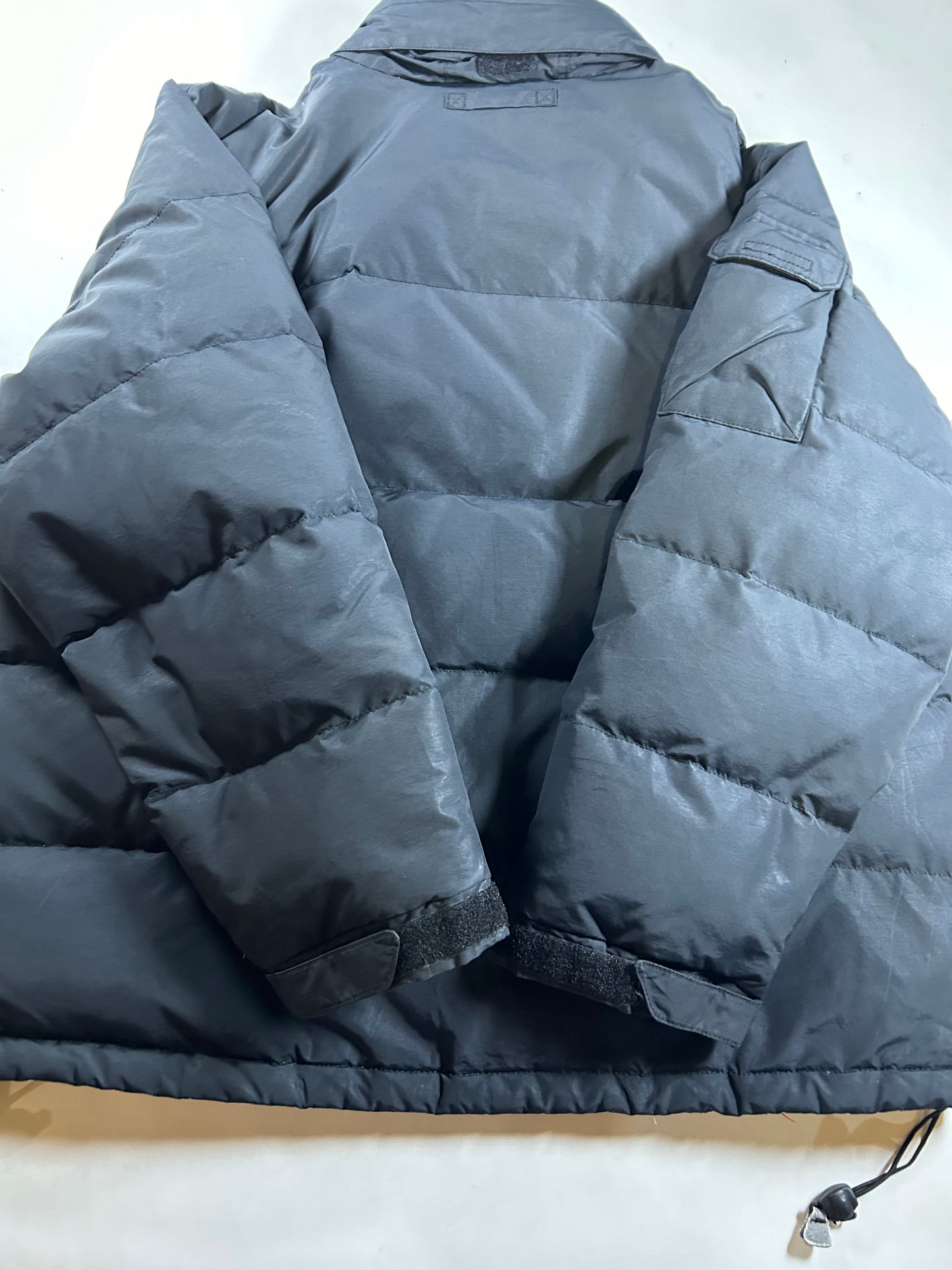 Vintage Polo Sport Ralph Lauren Down Puffer Jacket Mens 2XL 29x30.75 Inches Black As Is Had Wear