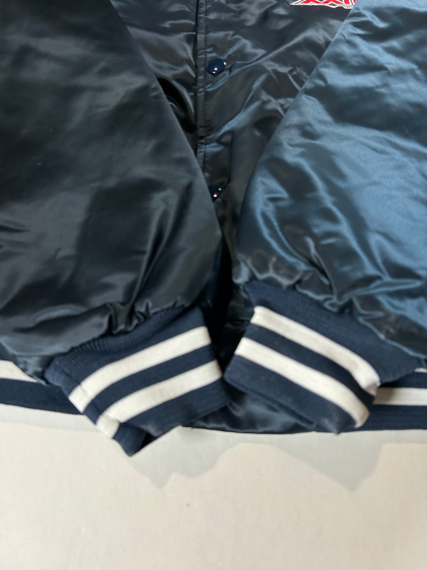 DS Brand New With Tag Vintage Chalk-Line NFL Super Bowl XXIII 1988 Satin Button Up Jacket XL 27x27 Inches