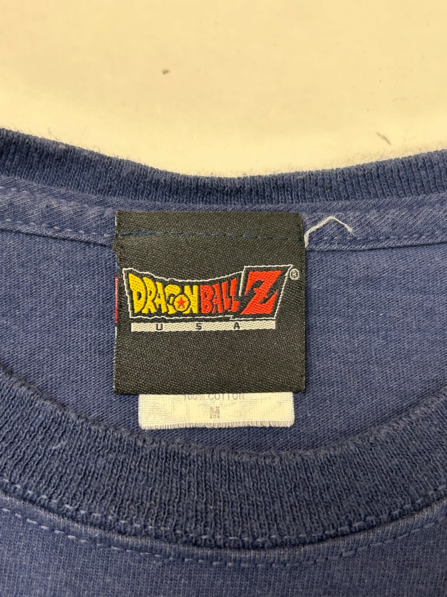 Vintage Dragon Ball Z Taiketsu Anime TV Show Tee Medium 19.5x26.25 Inches Navy