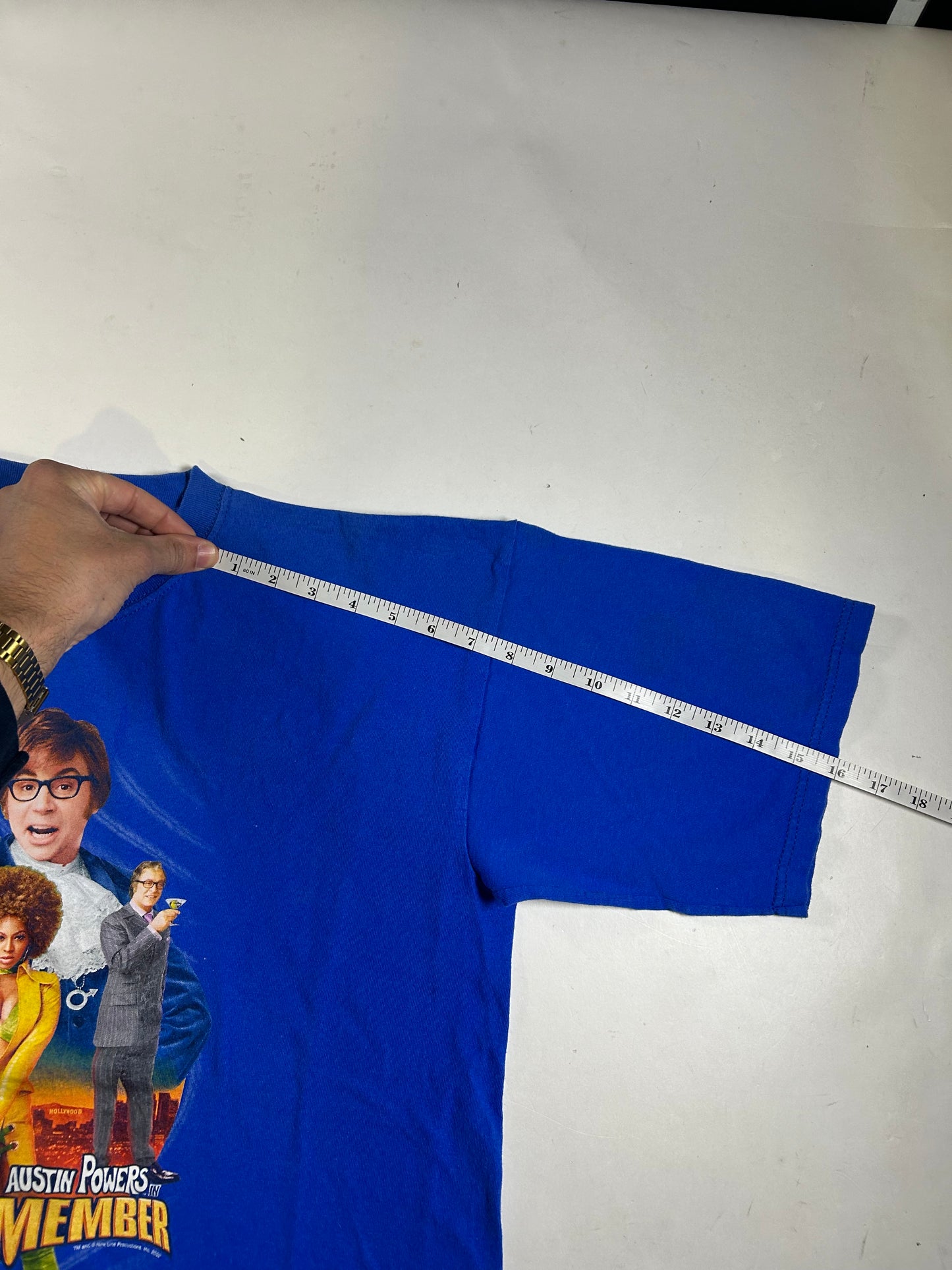 Vintage 2002 Austin Powers Goldmember Movie Promo T-Shirt Size Large 22.25x27.5 Inches Comes With DVD