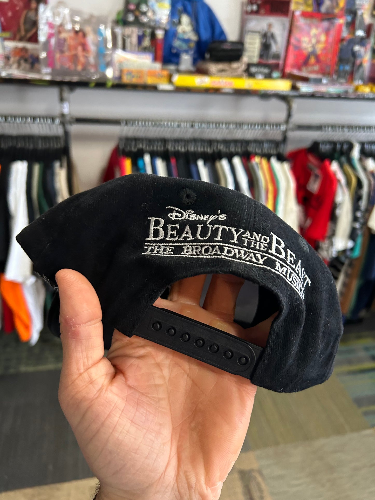Vintage Disney Beauty And The Beast The Broadway Musical Snapback Hat Cap 90s