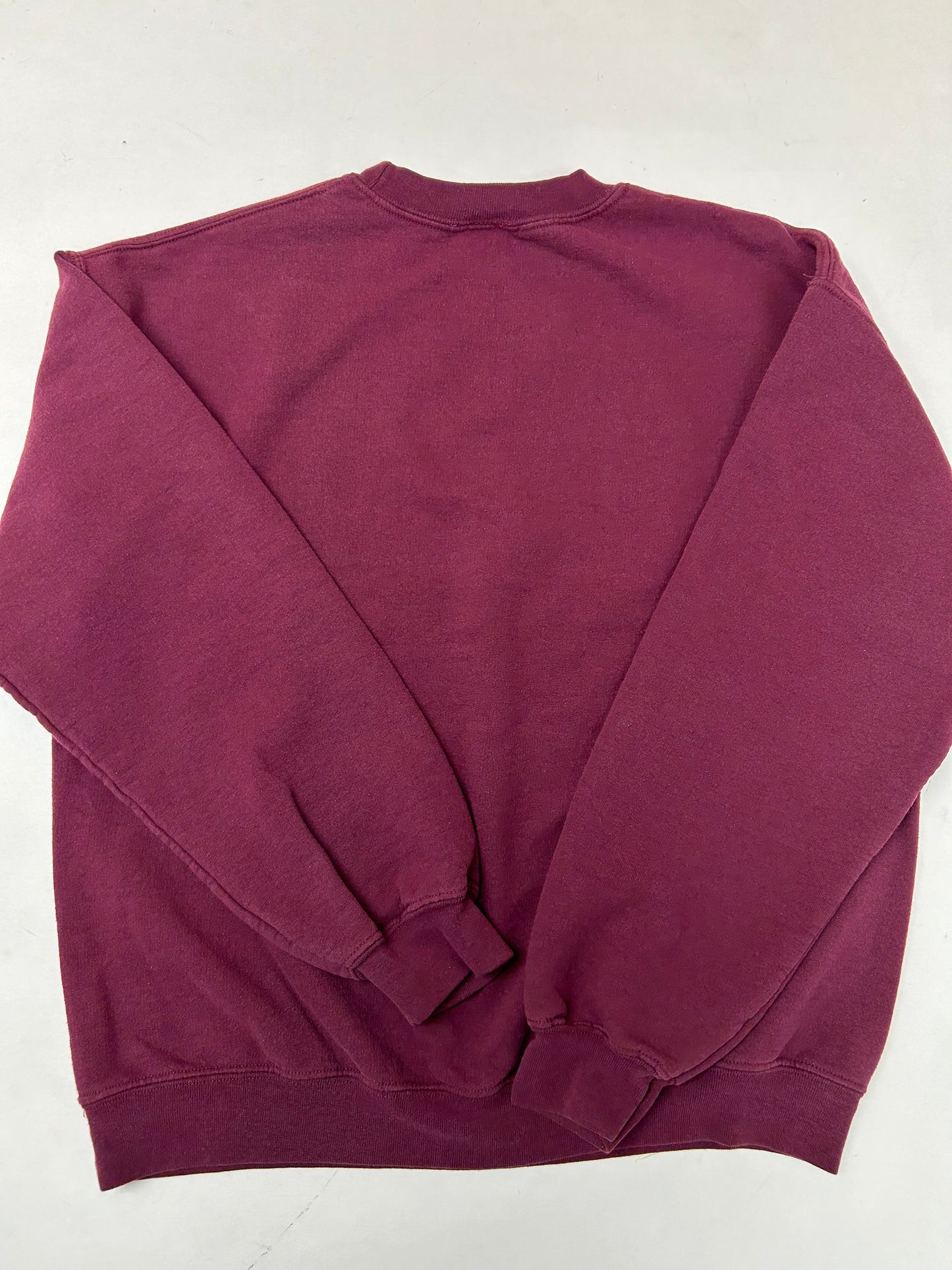 00s Obey Crewneck Sweatshirt Maroon Medium 22.5x25.5 Inches