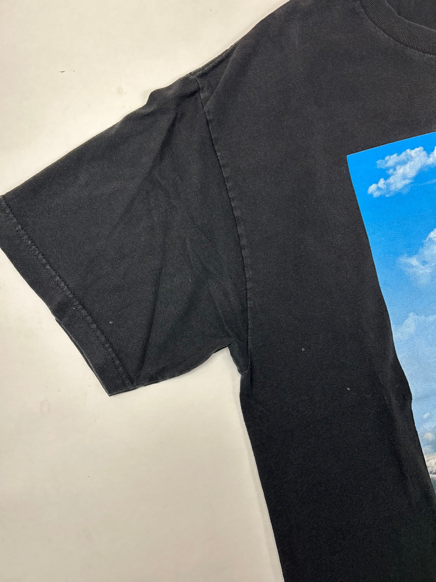 Primitive Skateboards Primitive Above Everything Bear Clouds Graphic Tee Large 21.5x28.75 Inches Black As Is