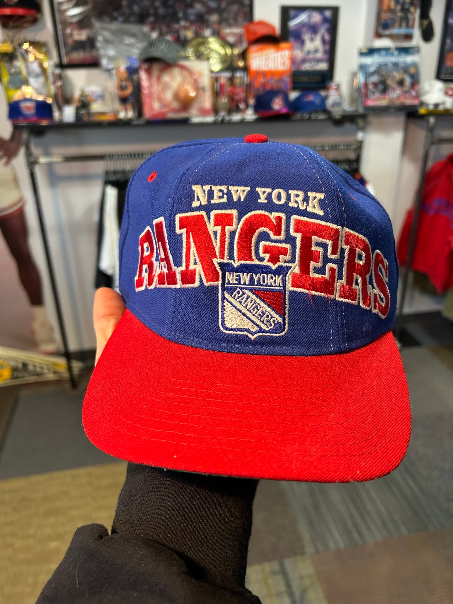 Vintage 90s Starter New York Rangers NHL SnapBack Hat