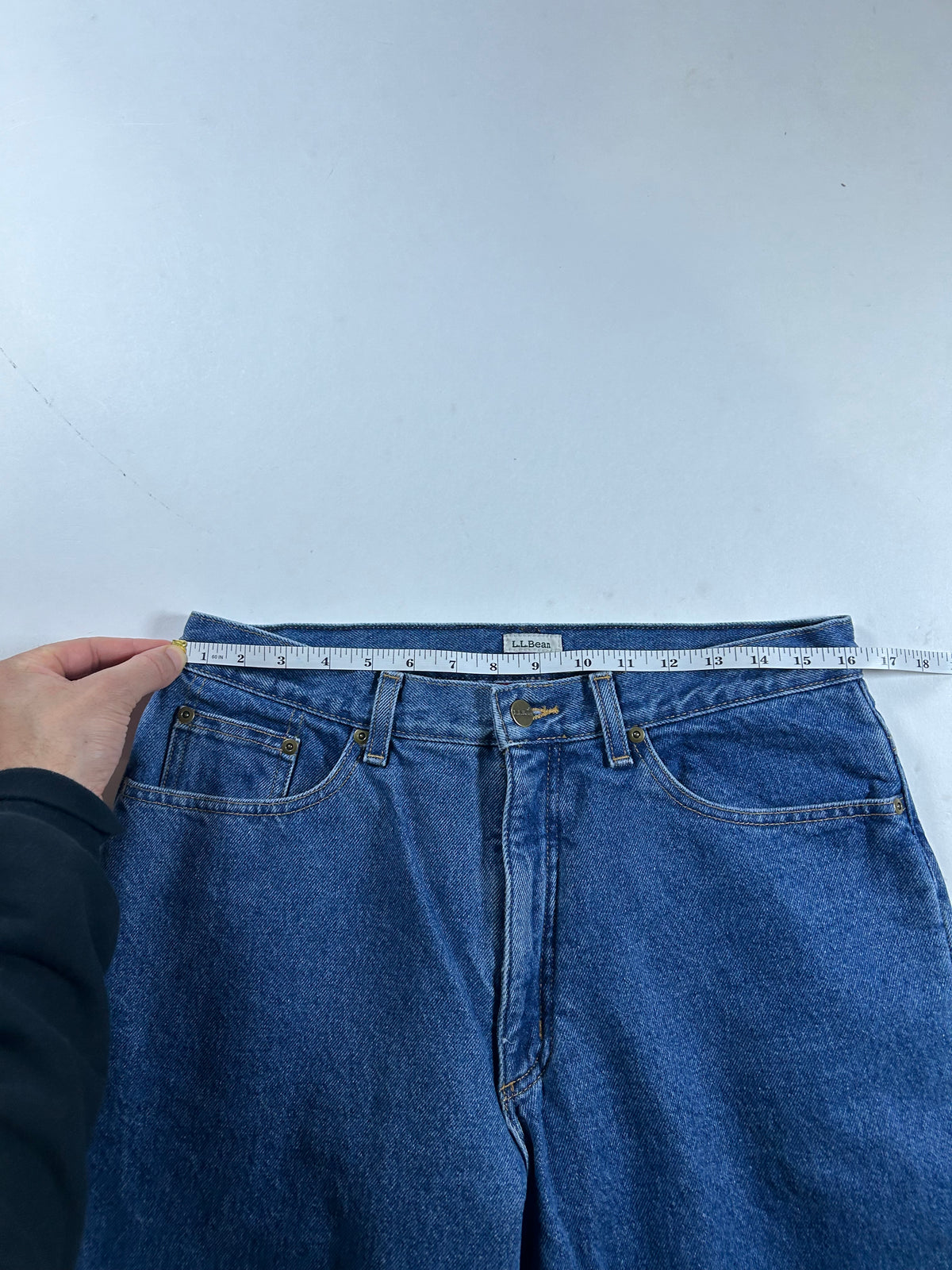 Vintage LL Bean Fleece Lined Jeans W14 Original/Relaxed Fit Lined Quality Denim Tagged 14 16.5x41.75 Inches