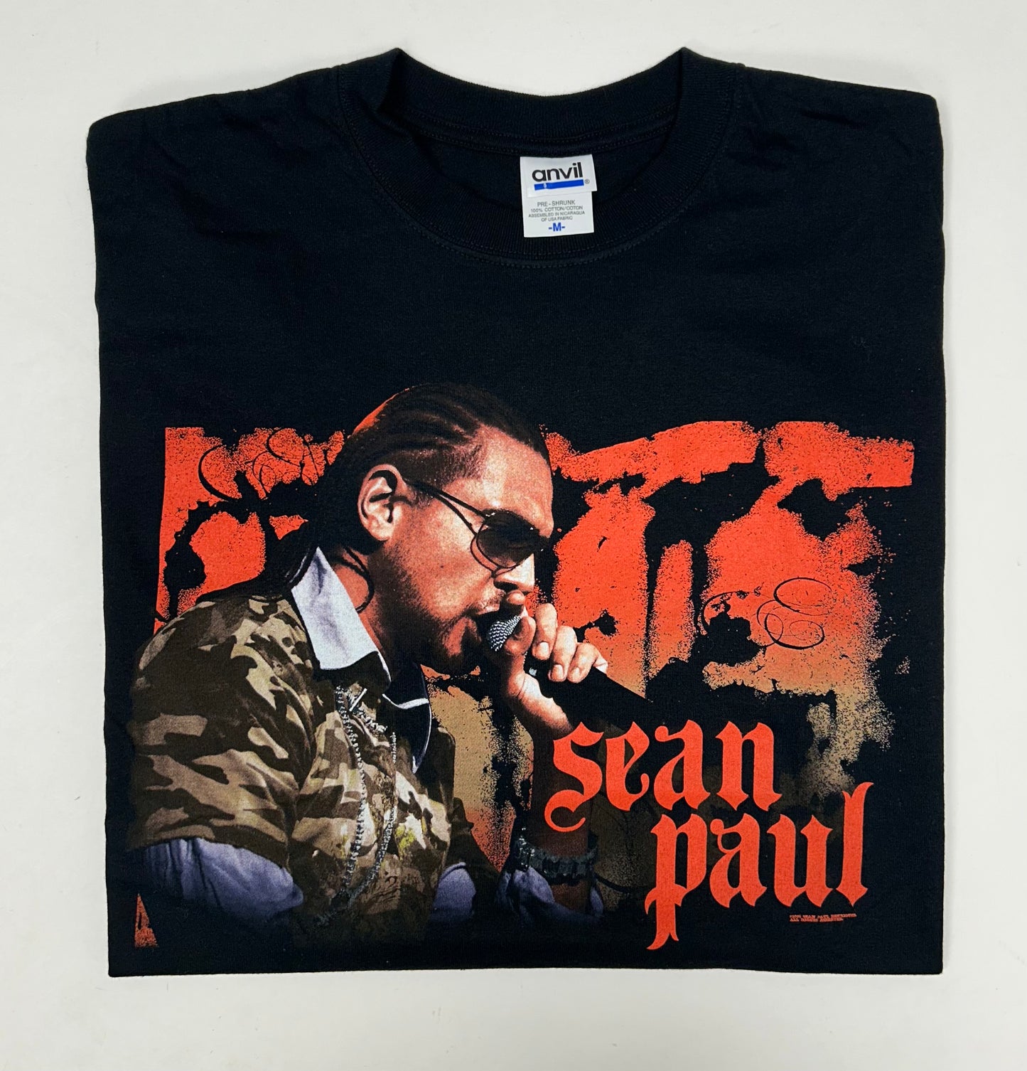 Vintage Sean Paul Rap Tee The Trinity Tour 2006 Music Shirt Medium 20.25x28 Inches