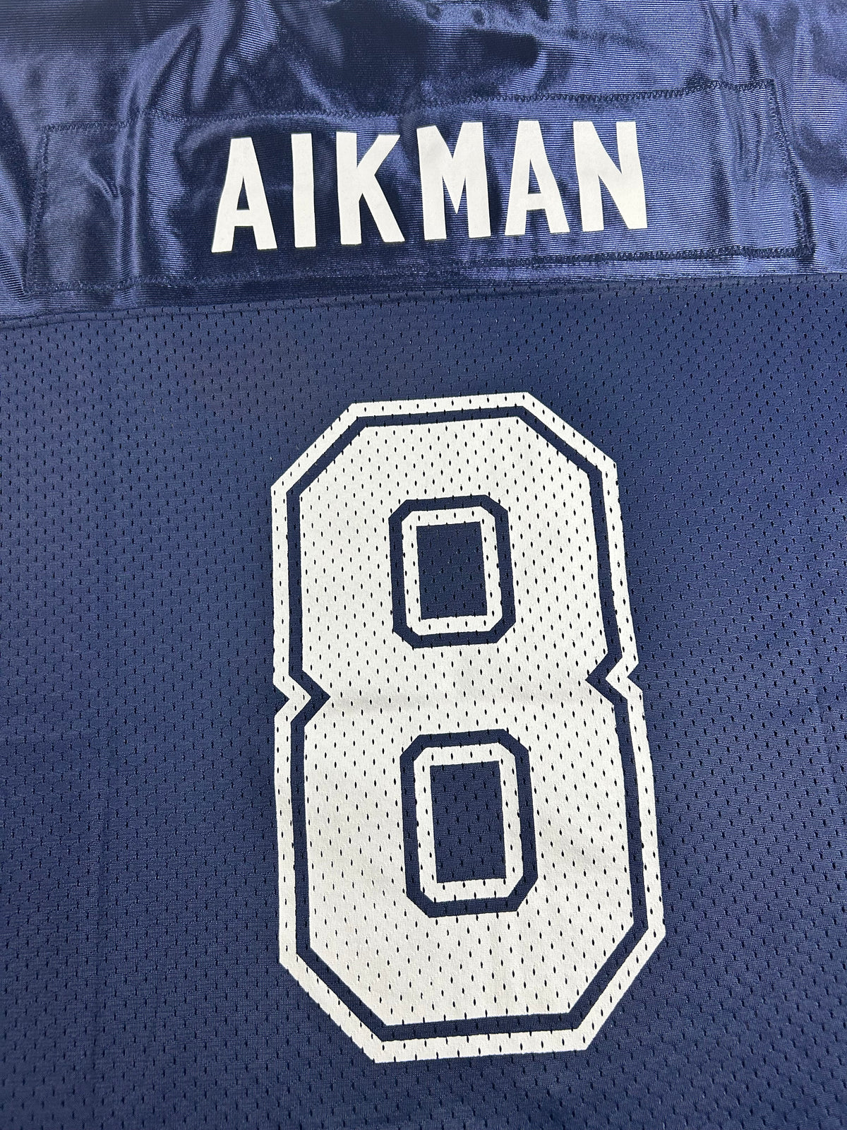 Vintage 90s Dallas Cowboys Troy Aikman #8 NFL Starter Football Jersey Size XL 52 26.25x33 Inches