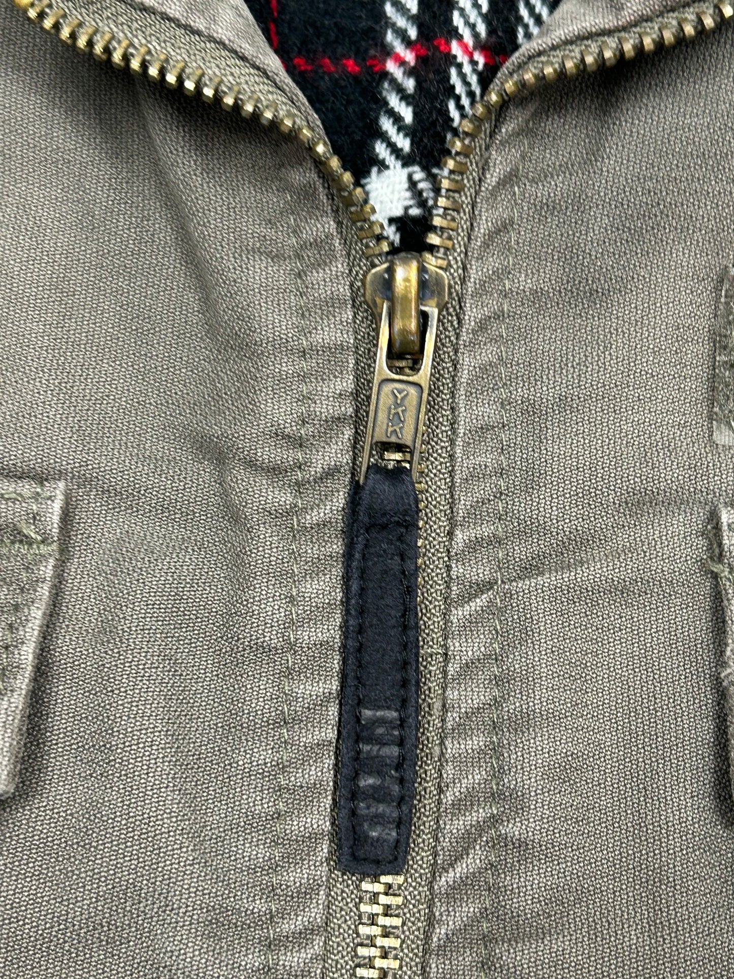 Vintage Flip Skateboards Army Military Style Zip Skateboarding Jacket Medium 24.5x27.25 Inches