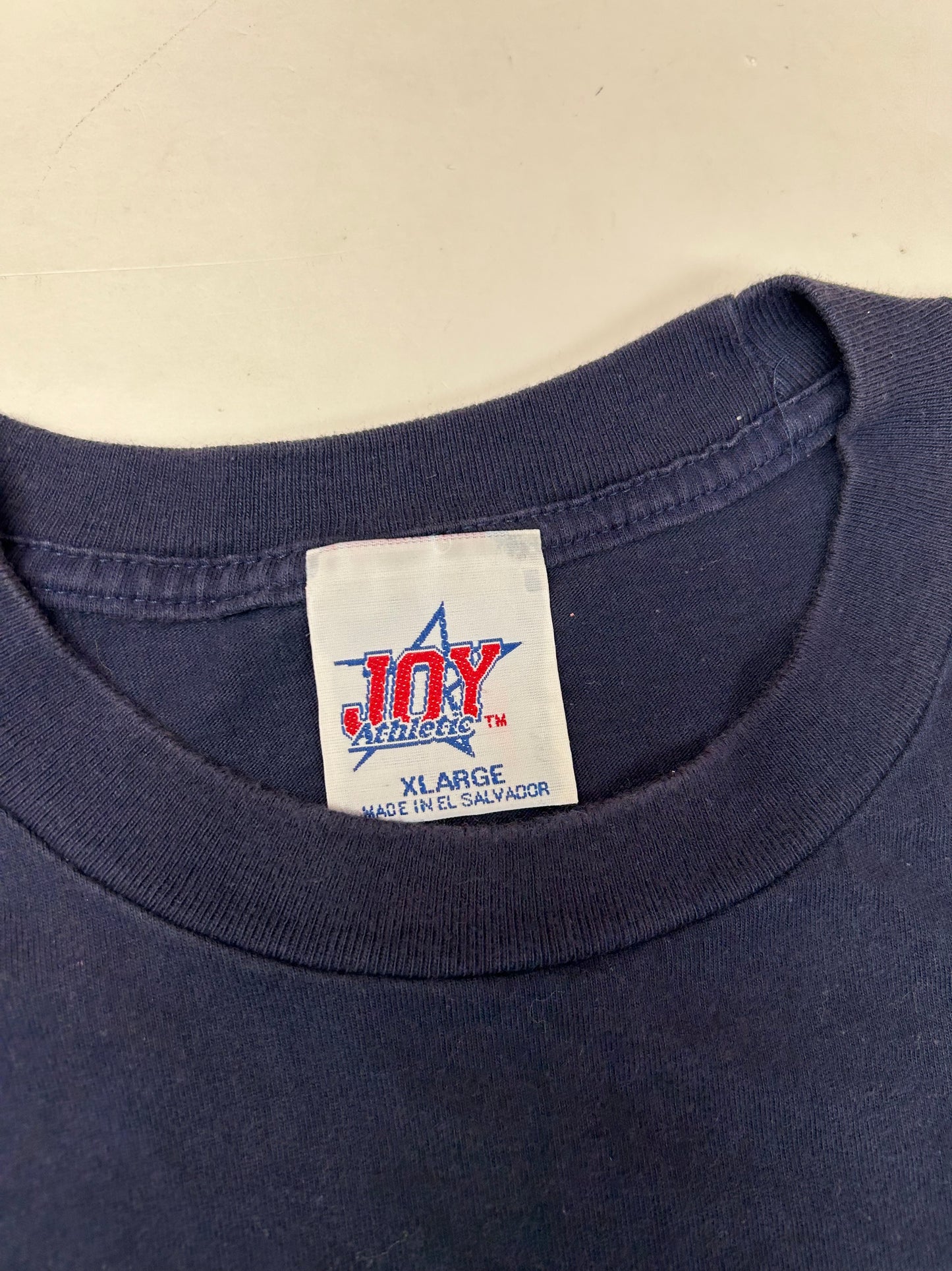 Vintage Joy Athletics 2000 New York Giants Thunder & Lighting Tiki Barber Ron Dayne NFL Tee XL