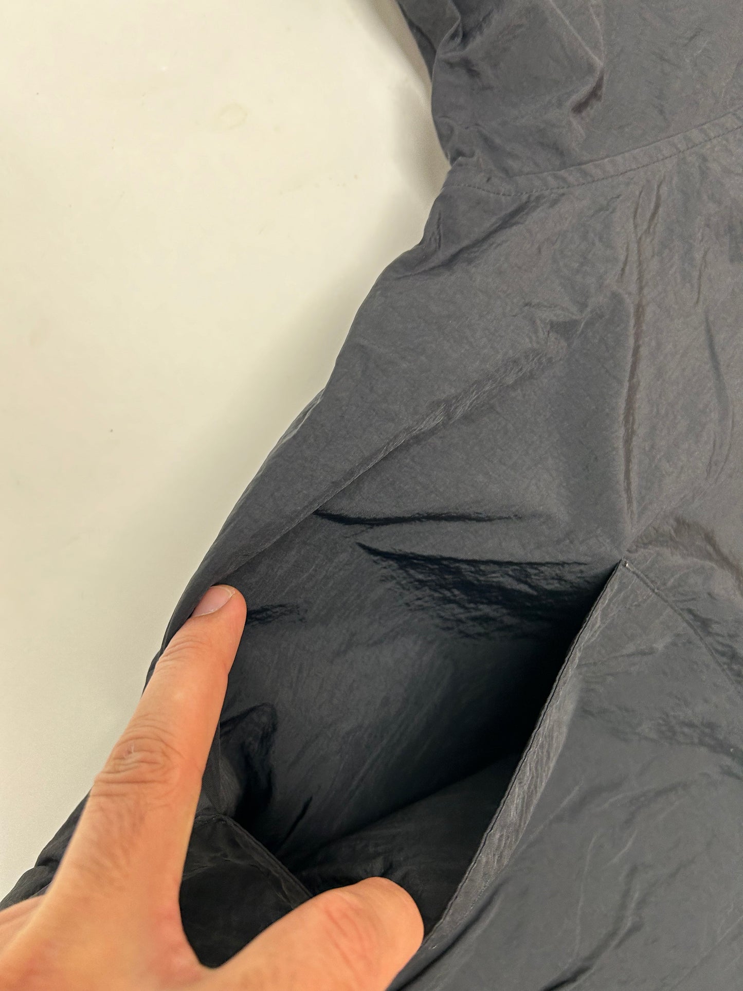 Vintage 90s Nike Swoosh V-neck Pullover Windbreaker Jacket 2XL 29.25x30.5 Inches Blue/Black/White