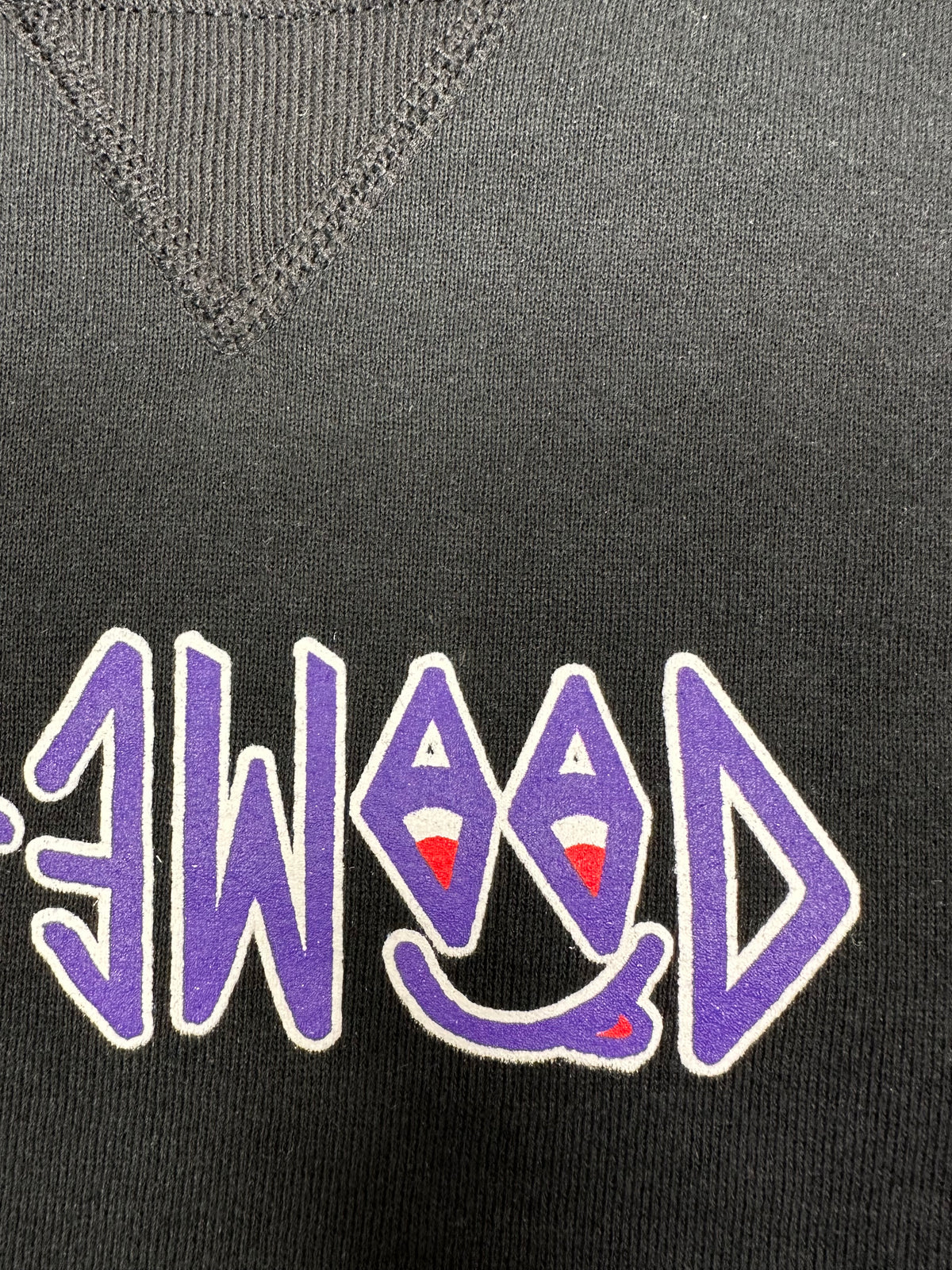 Edgewood NJ “Deeper Than The Roots.” First Edition Crewneck Sweatshirt Tagged Youth Medium 90s Russell Athletic 50/50 Blend Made In USA DS Black 19.5x23.5
