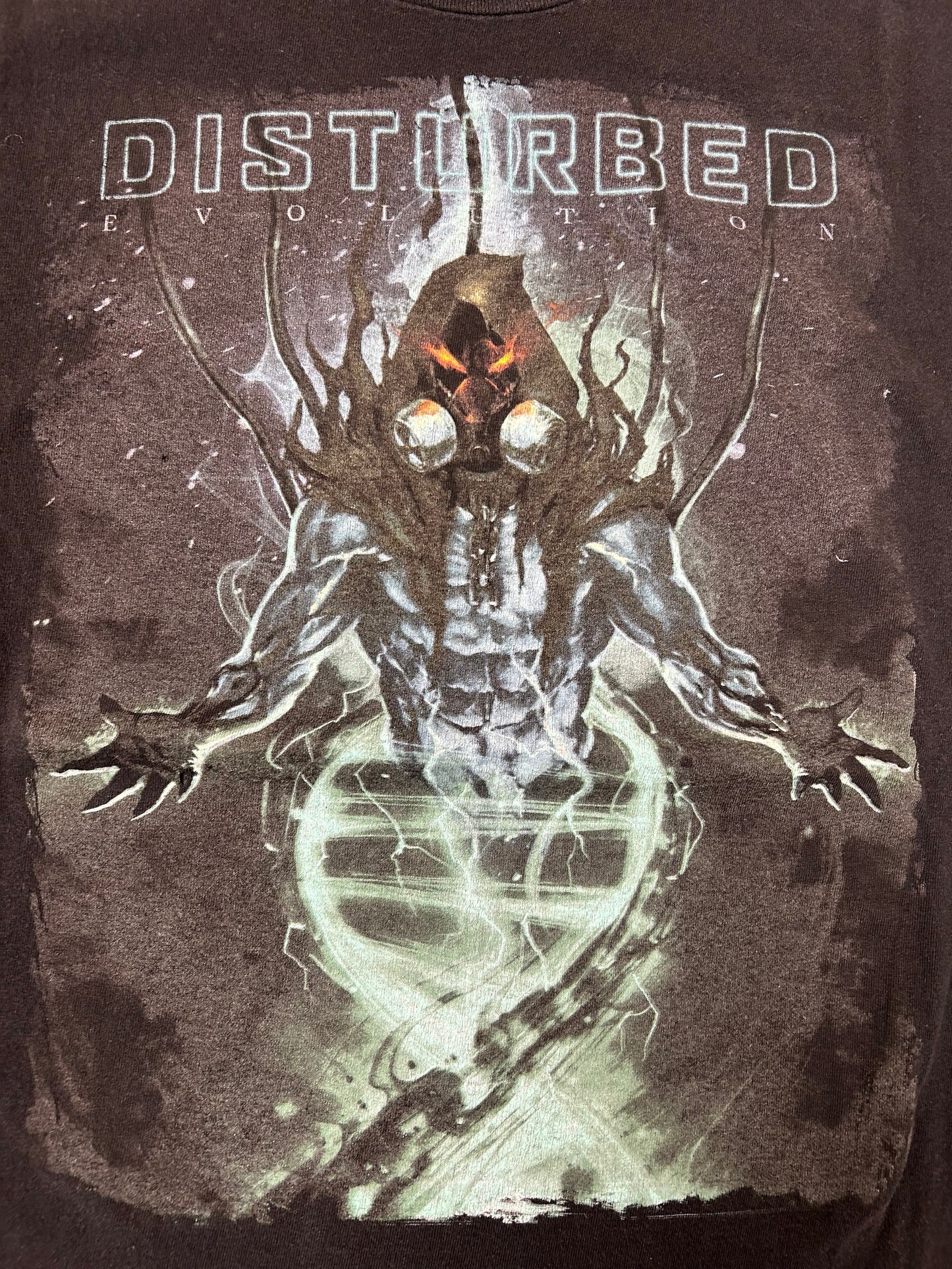 2019 Disturbed Evolution Tour Music Band Tee 2XL/3XL Fit 27.5x31.5 Inches As Is