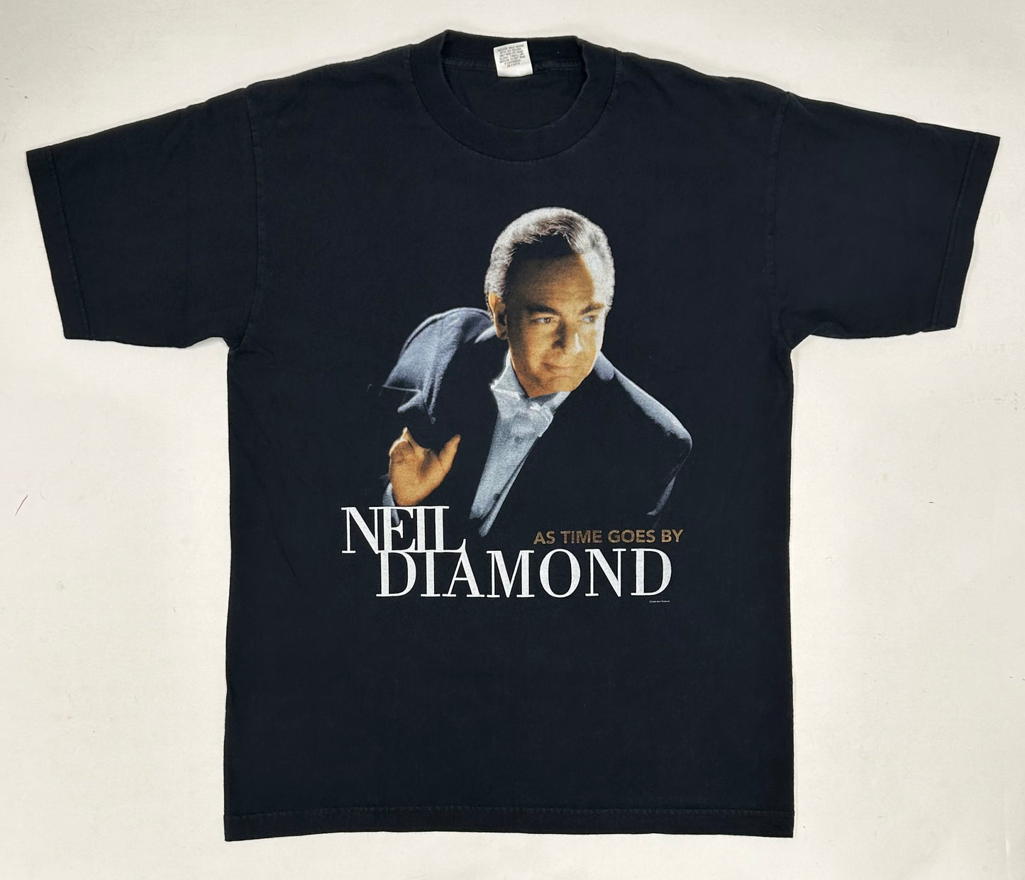 Vintage 1998-1999 Neil Diamond World Tour As Time Goes By Concert Music Tee Large 21.25x29.5 Inches