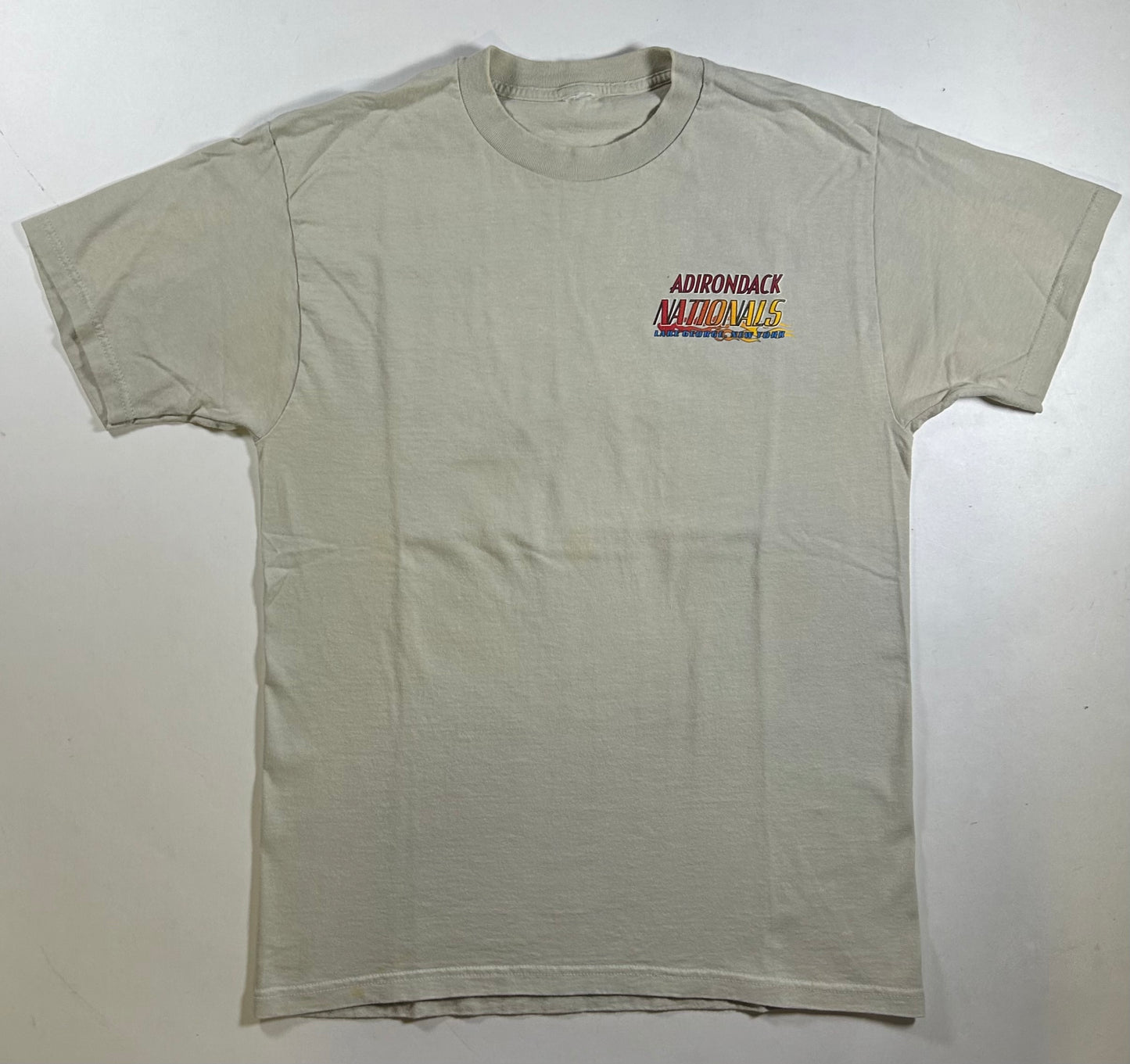 Vintage 2002 14th Annual Adirondack Nationals Lake George, New York Car Tee Large 21x30 Inches
