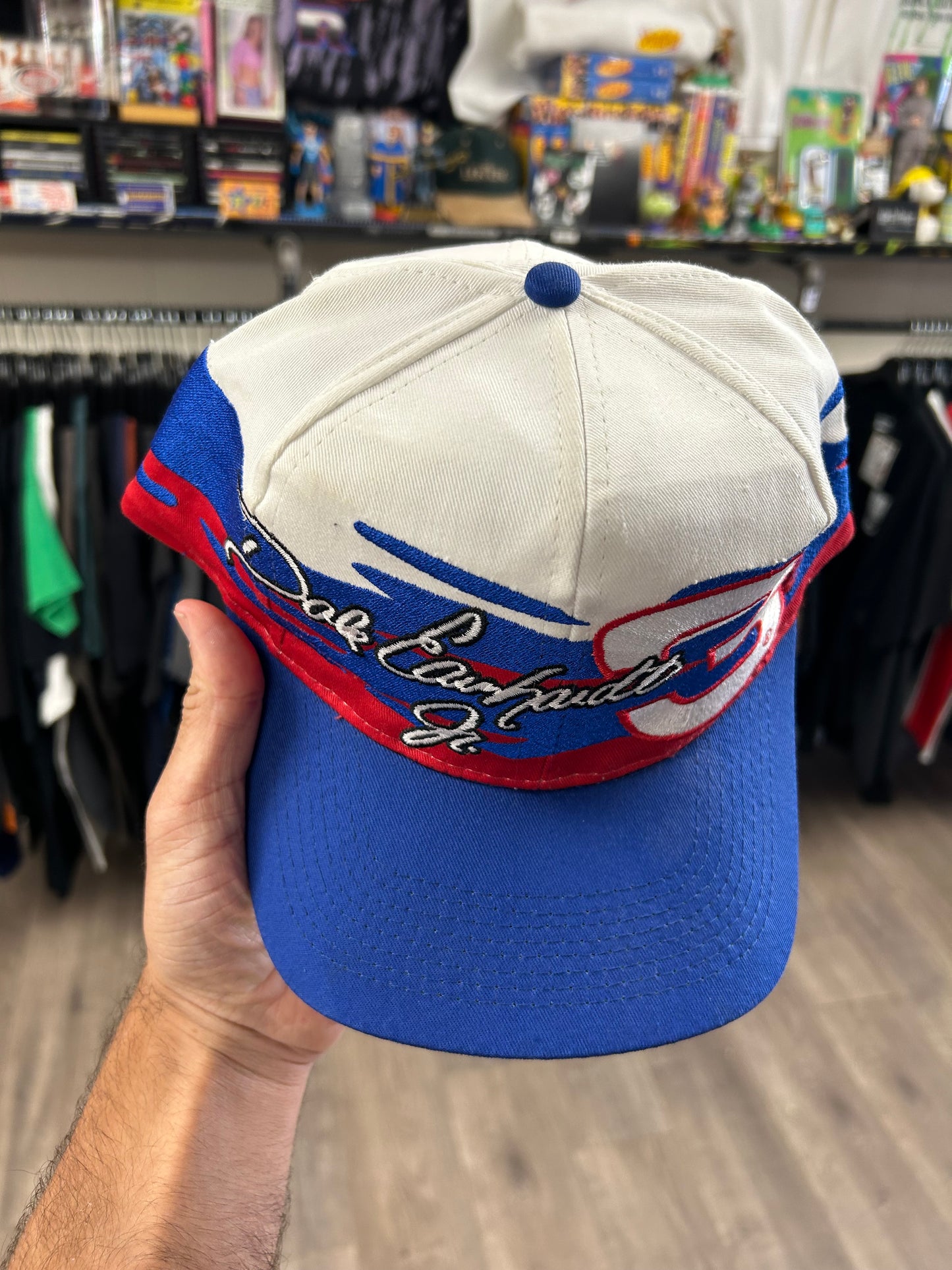 Vintage NASCAR Chase Authentics Dale Earnhardt JR. 3 SnapBack Hat Red,White,Blue