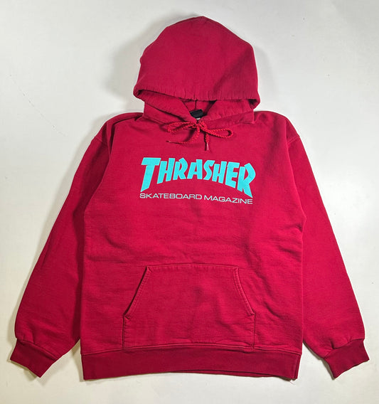 2010s Thrasher Magazine Skateboarding Hooded Sweatshirt Small 20.75x25 Inches As Is