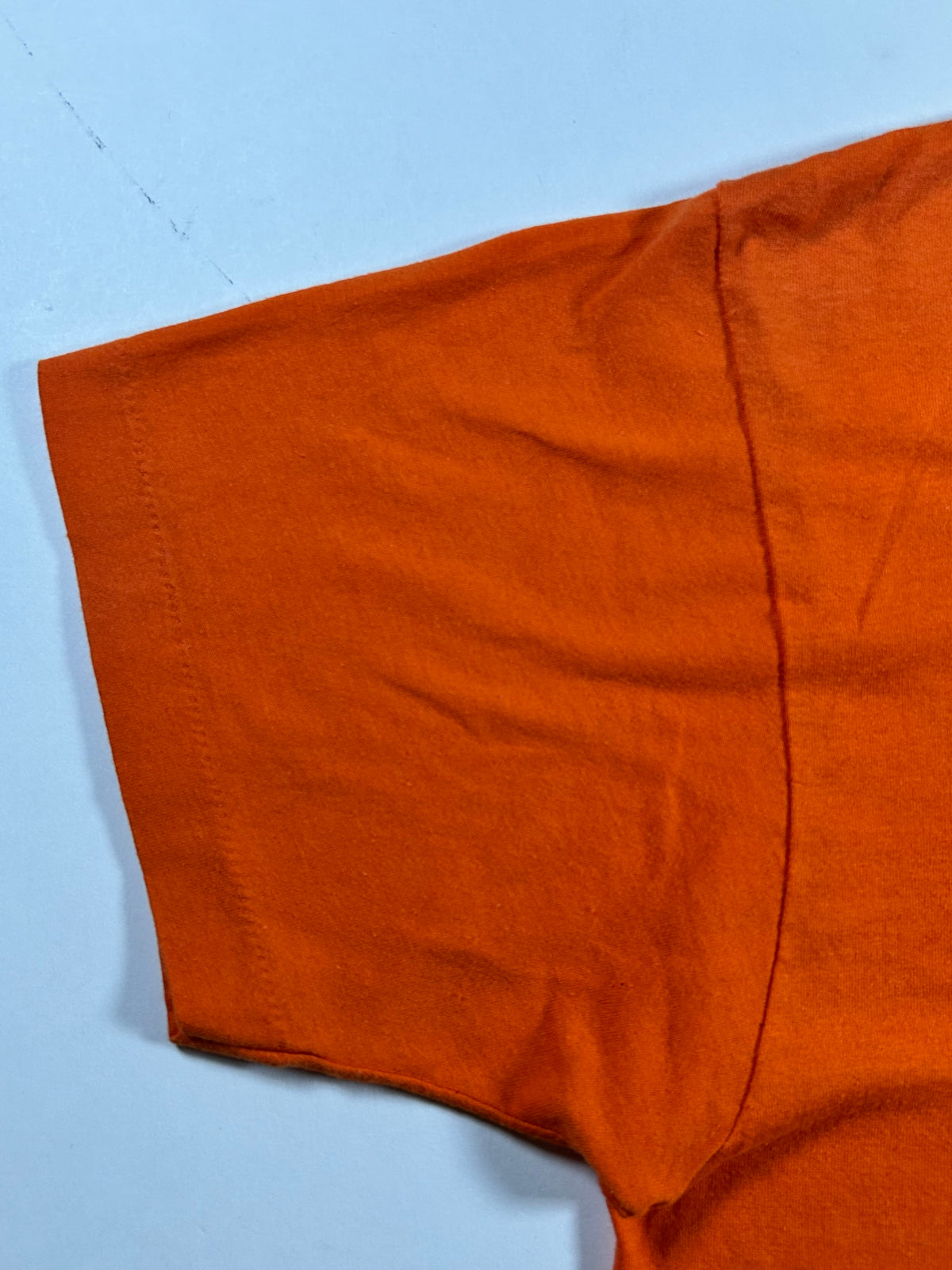 Vintage 1989 This is My Halloween Costume Funny Orange Hallmark T-Shirt 21.25x28.25 Inches As Is Has Wear