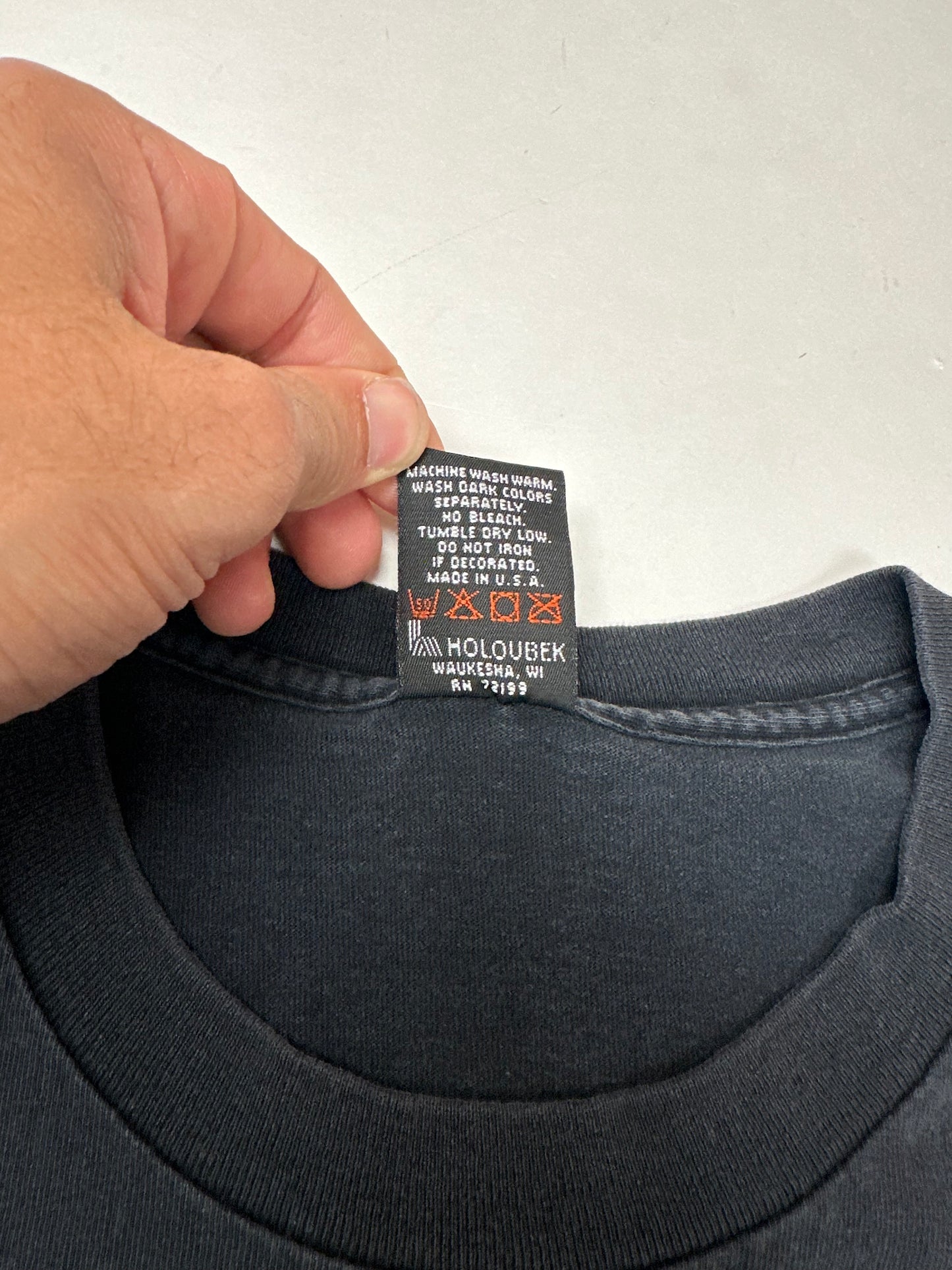 Vintage 90s Harley Davidson Motorcycles Chick’s Albuquerque, N.M. American Legend Tee Large 22.25x28.75 Inches