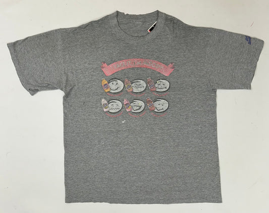 Thrashed As Is Worn Vintage 00s Diet Snapple Face It I’m Moody Drink Promo Brand Tee XL 24.25x29.25 Inches