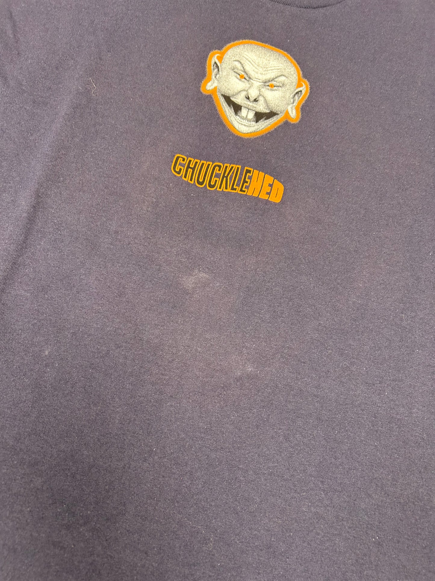 Vintage 1996 Hedcase Chucklehed Graphic EMC2 Tee Made in USA Clean Large 21.75x30.25 Inches