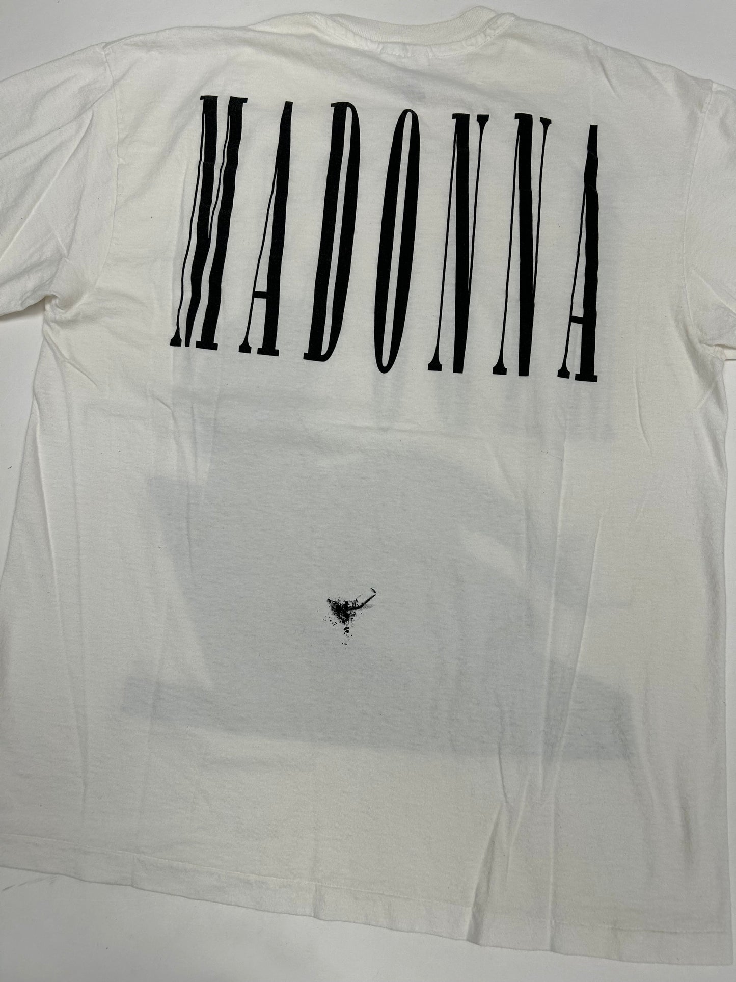 Vintage 1992 Madonna Erotica Smoking Music Tee M/L Fit 20.75x26.5 Inches White
