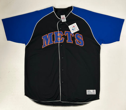 Vintage New York Mets MLB True Fan Blank Baseball Jersey New With Tag Size XL