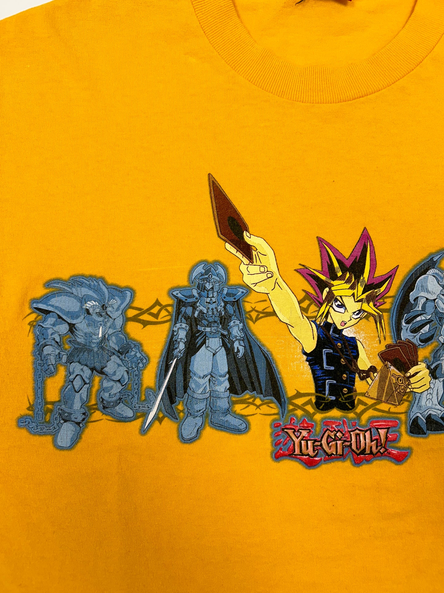 Vintage YU-GI-OH Yami Yugi King of Games 1996 T Shirt Yellow 19.25x24.25 Inches Youth/