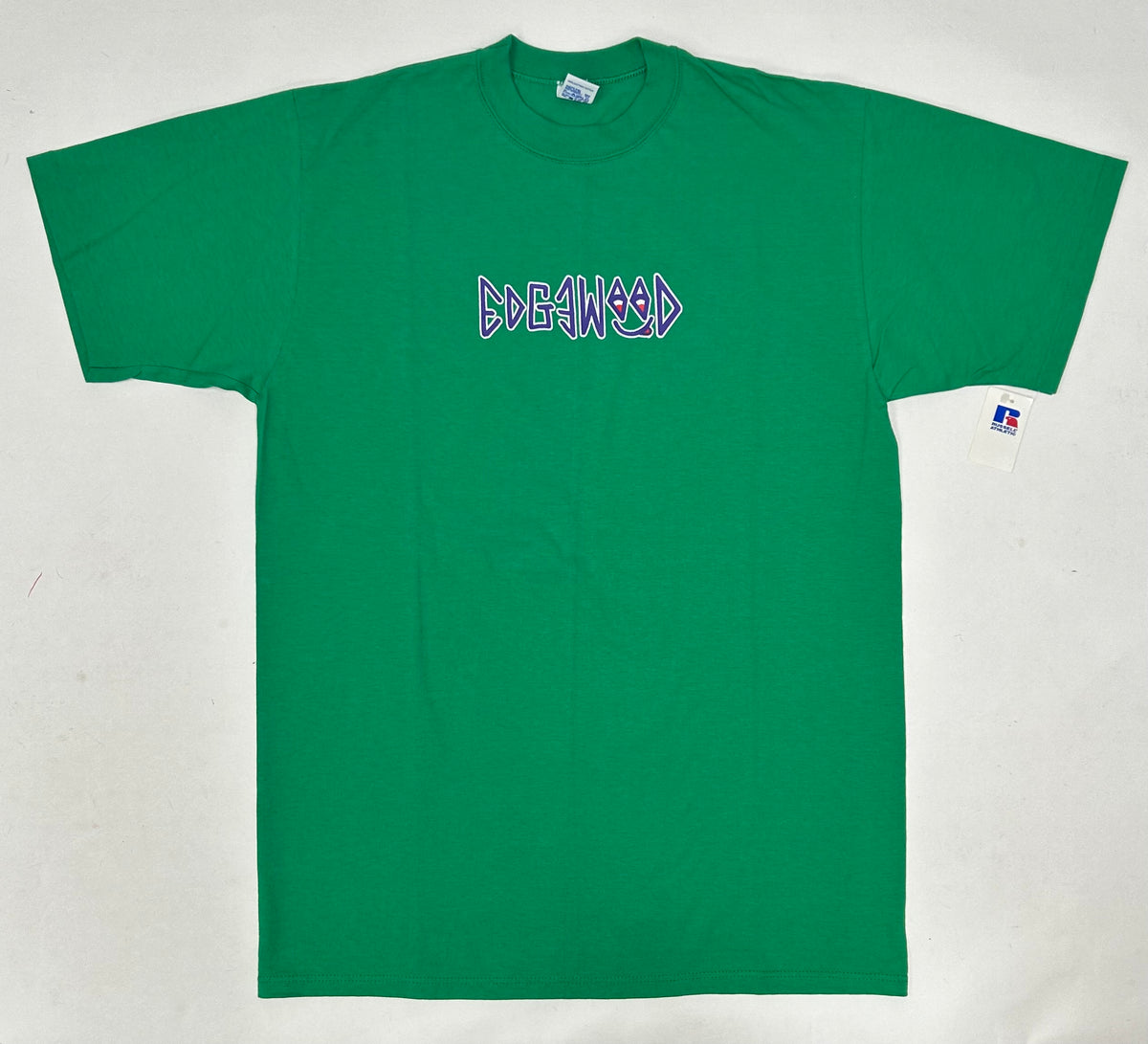 Edgewood NJ “Deeper Than The Roots.” First Edition Tee Large 21.5x31 Inches Kelley Green Russell USA 100% DS
