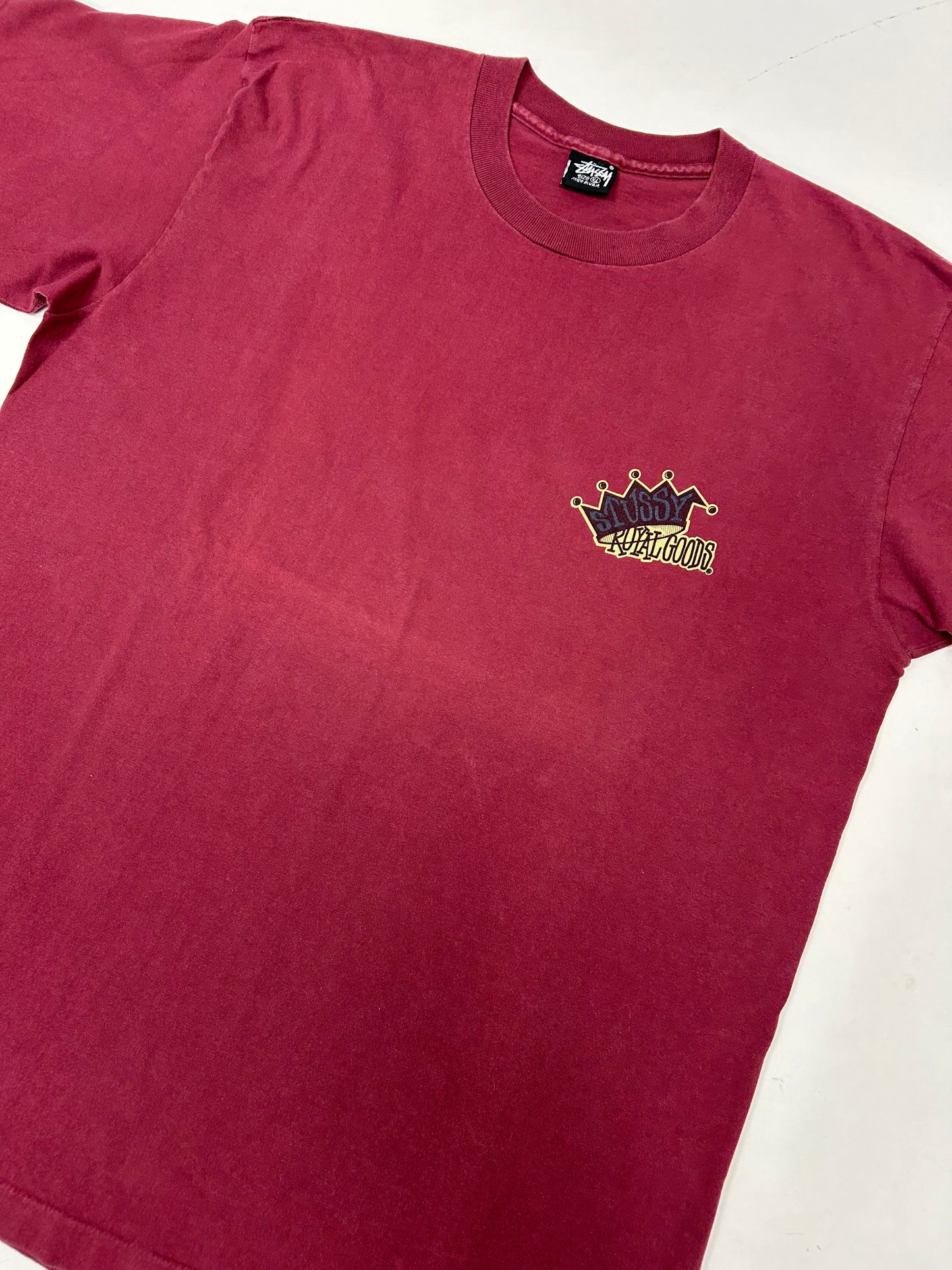 Vintage 90s Stüssy Royal Goods Made In USA Tee XL