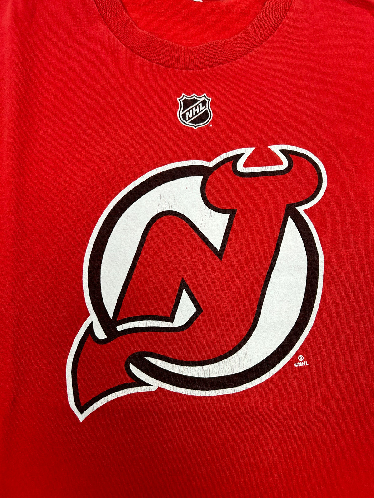 Vintage 2000s Reebok New Jersey Devils Brian Gionta #14 NHL Player Tee Small/Medium Fit 19.25x27 Inches As Is