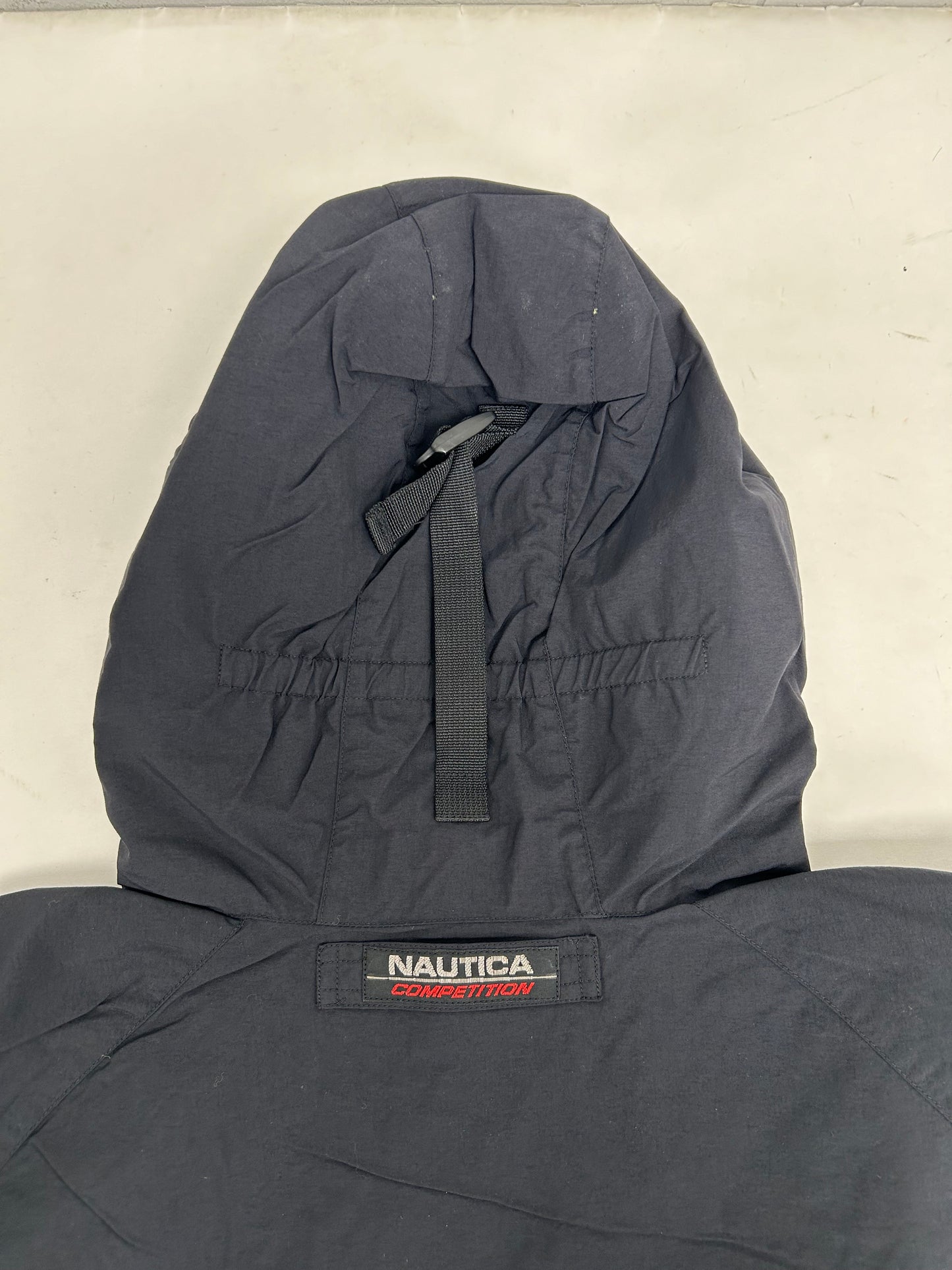 Nautica Competition Zip Up Windbreaker Jacket XL/L Fit 27.25x27.5 Inches As Is