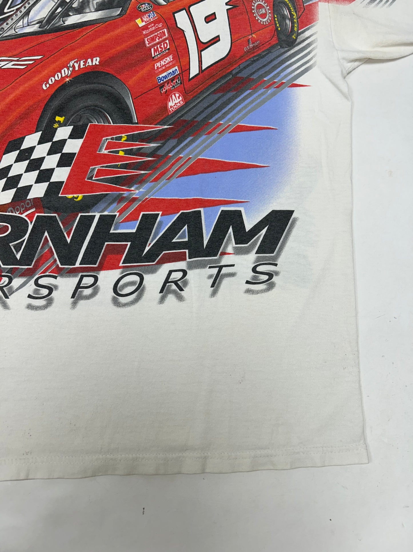 Vintage Chase Authentics NASCAR Dodge R/T Evernham #19 Dare To Be Different XL 25x29.5 Inches As Is
