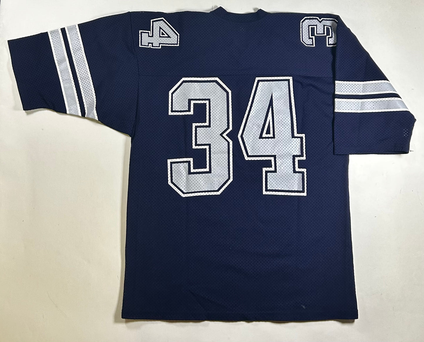 Vintage Herschel Walker #34 DALLAS COWBOYS NFL Jersey Sand Knit 23.5x32 Inches XL/L Fit 80s