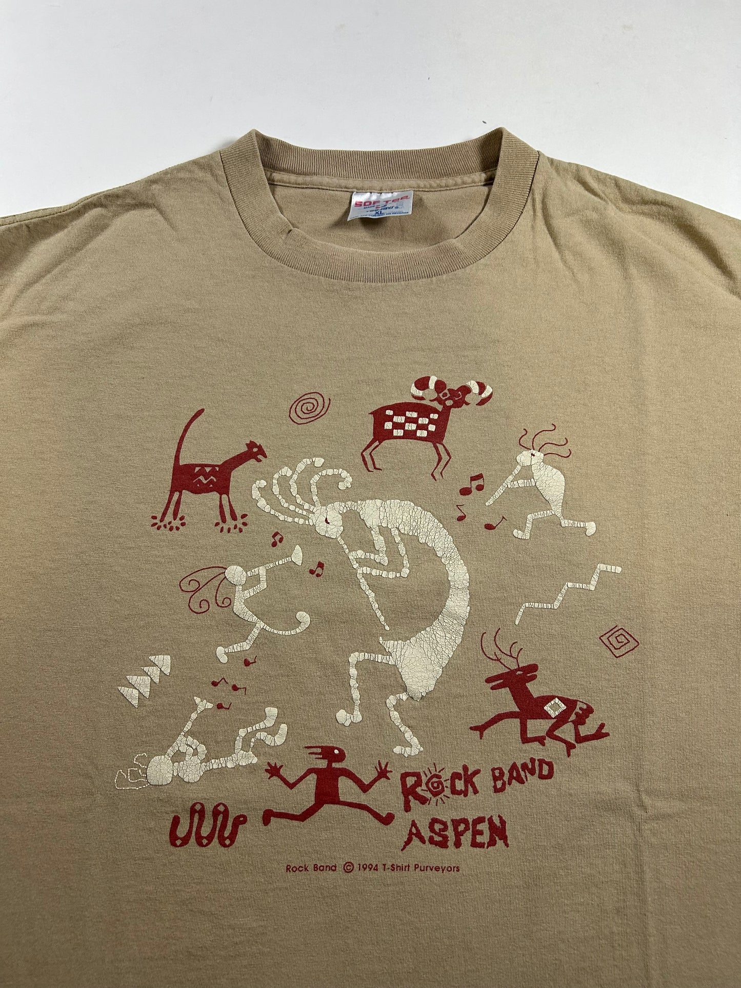 Vintage 1994 Rock Band Aspen Tee XL 23x29.5 Inches