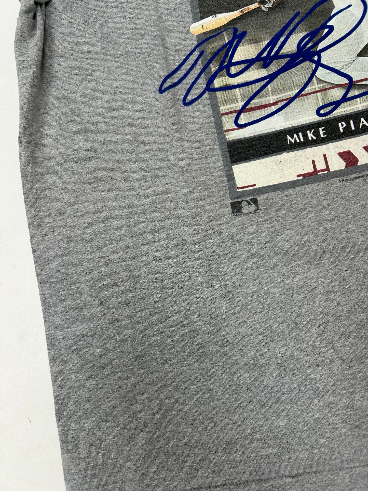 Vintage New York Mets Mike Piazza MLB Playoff Absolute Memorabilia Tee XL 23.5x29.75 Inches