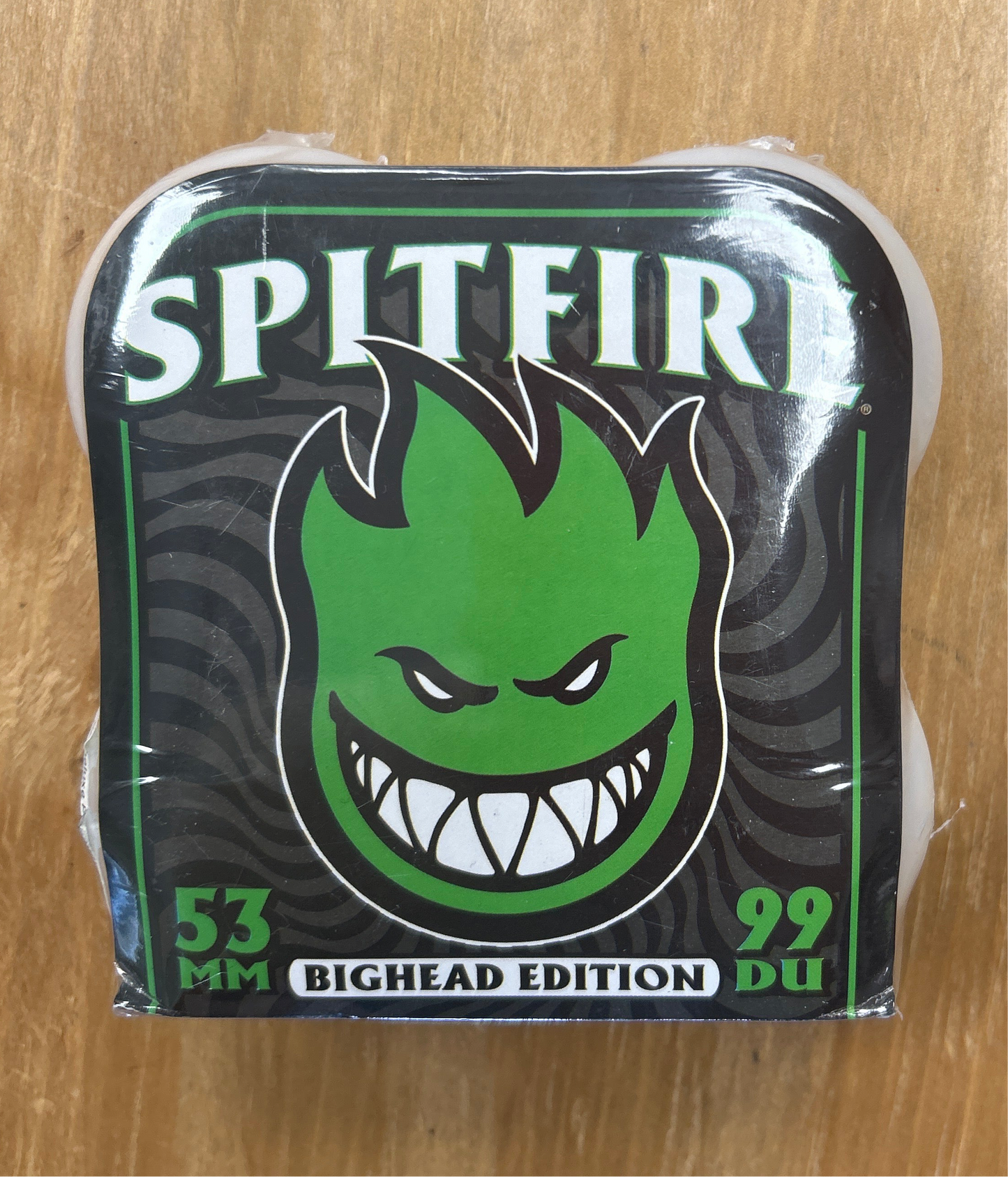Spitfire Bighead Edition 99 DU 53 MM Green Wheel