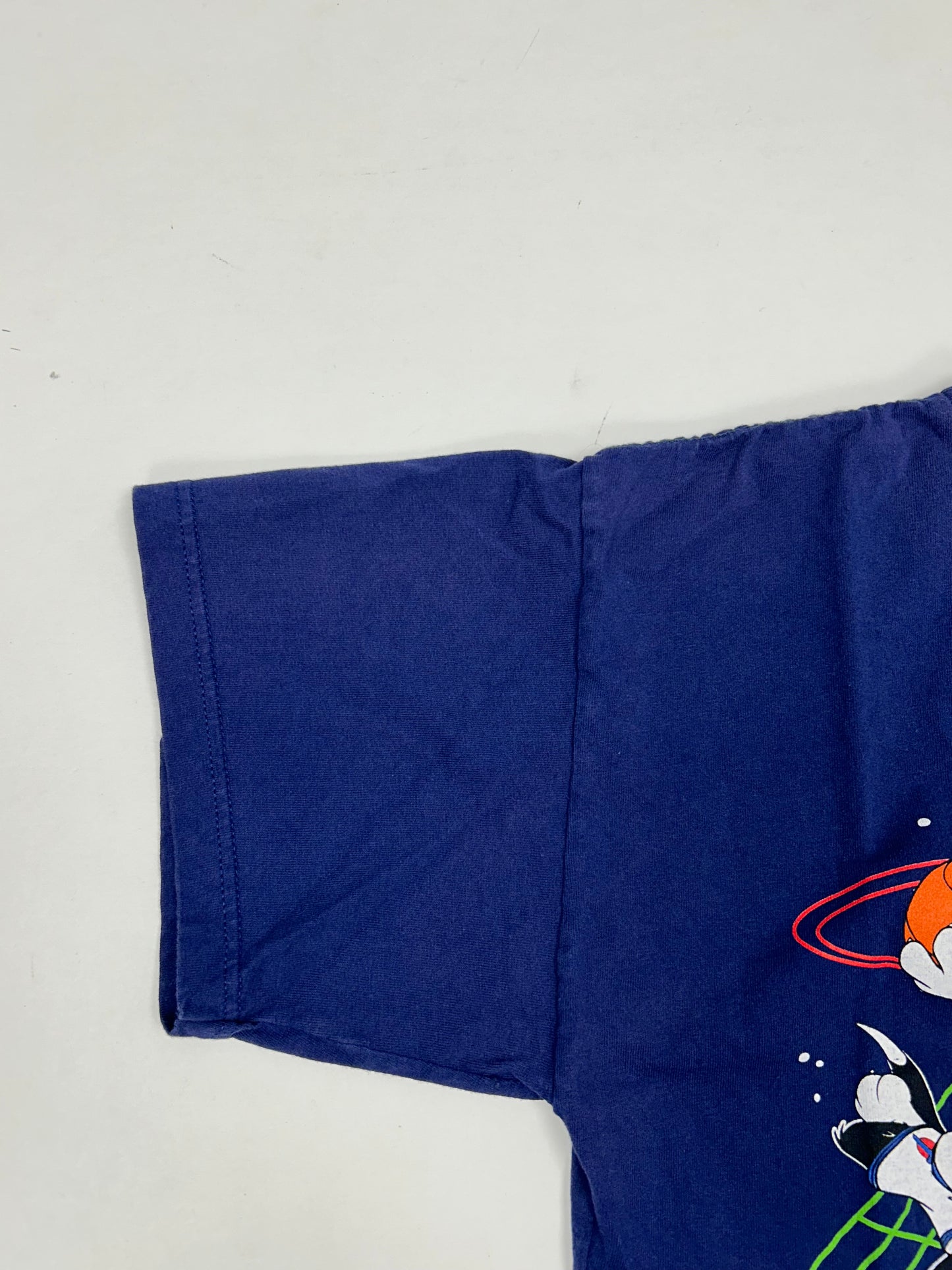 Vintage Space Jam Movie Promo Looney Tunes Warner Bros 1996 Tee Large 21.75x28.5 Inches