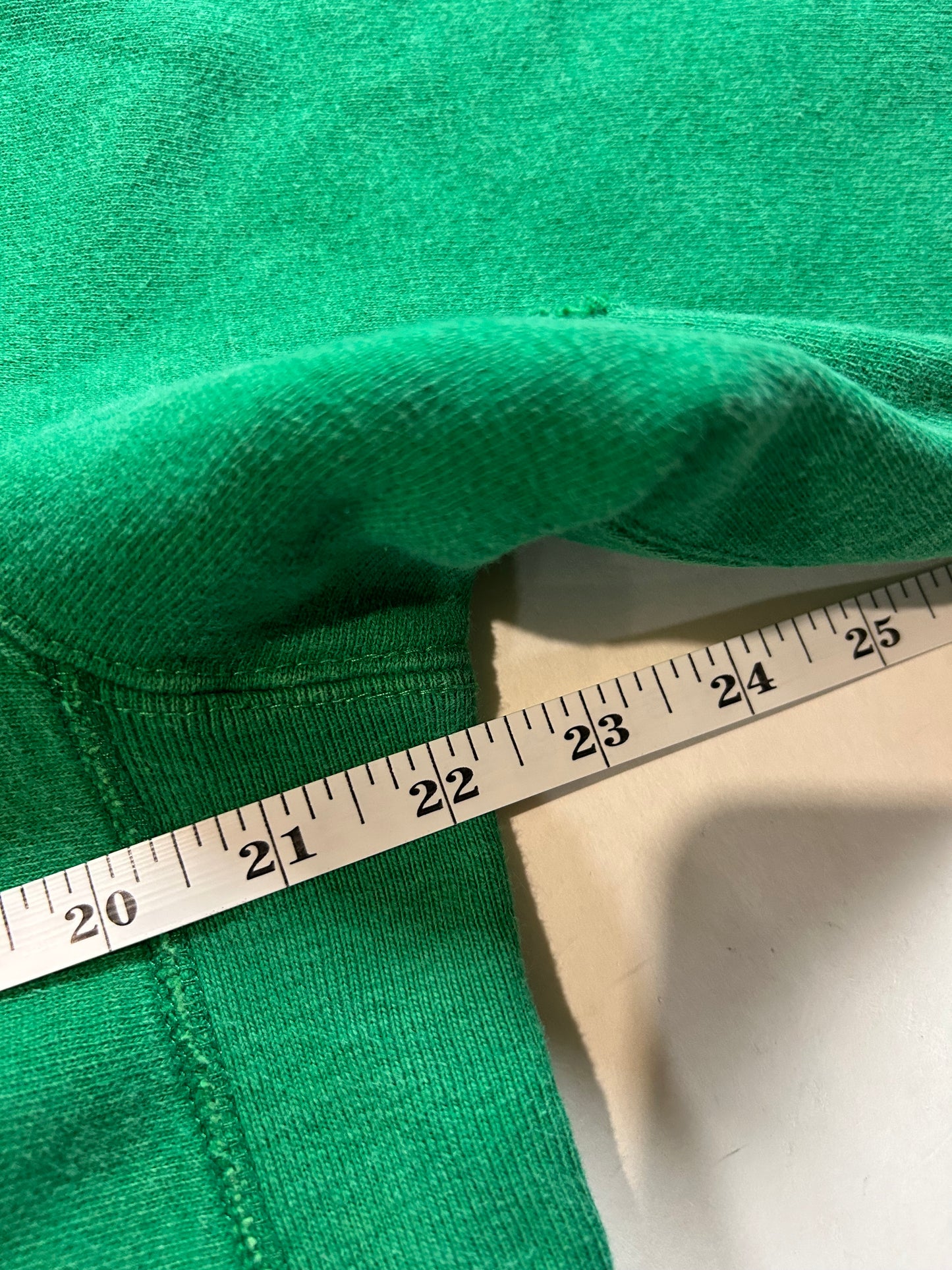 Vintage 80s Champion Reverse Weave Kelley Green Crewneck Sweatshirt 22.25x28.25 Inches Mediumish Fit